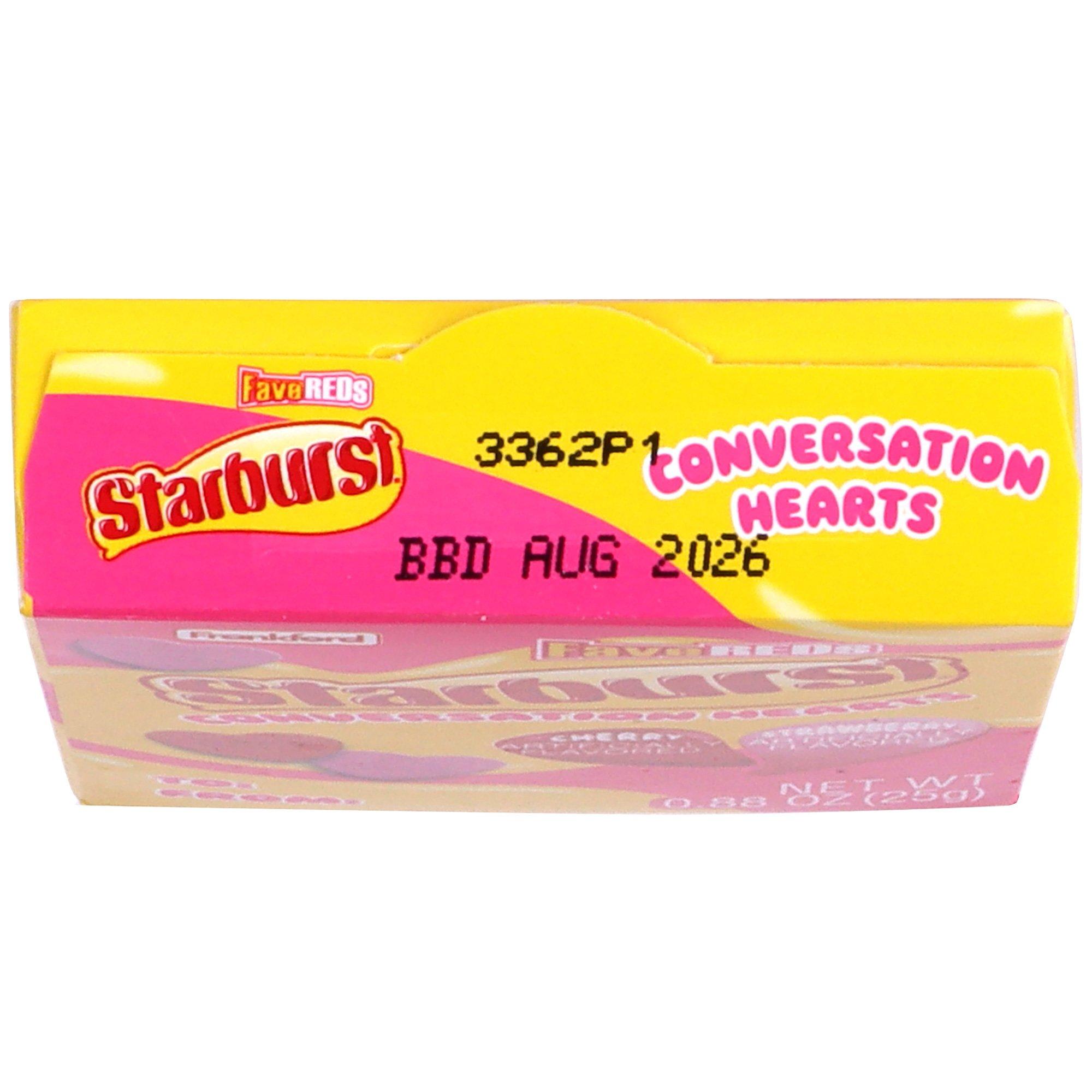 Starburst Fave Reds Conversation Hearts Valentine's Day Box, 0.88oz