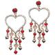 Heart Pavé Rhinestone Valentine's Day Drop Earrings