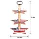 American Flag 3-Tiered Wood Cupcake Stand, 15.75in x 23.6in