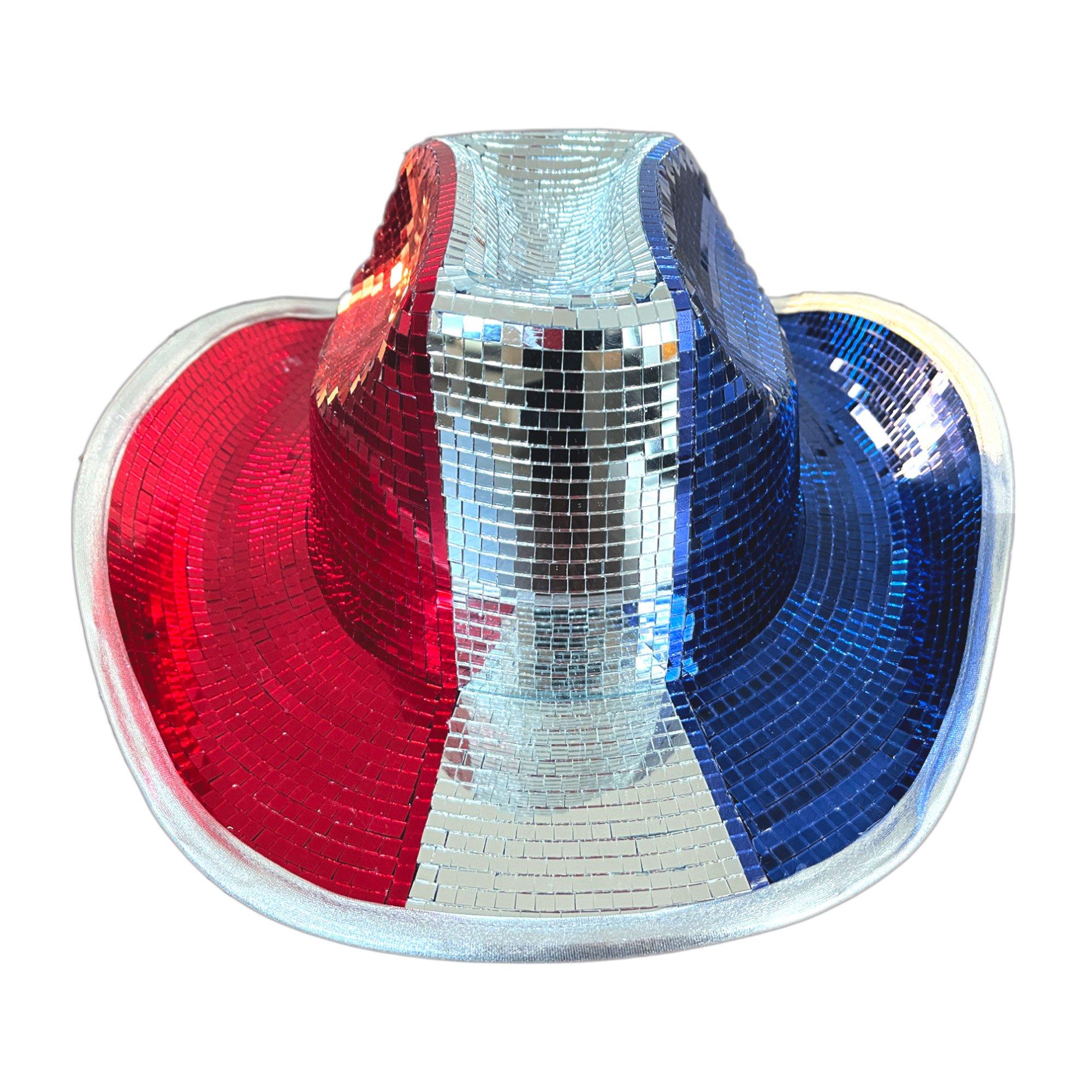 Patriotic Mirror Ball Cowboy Hat