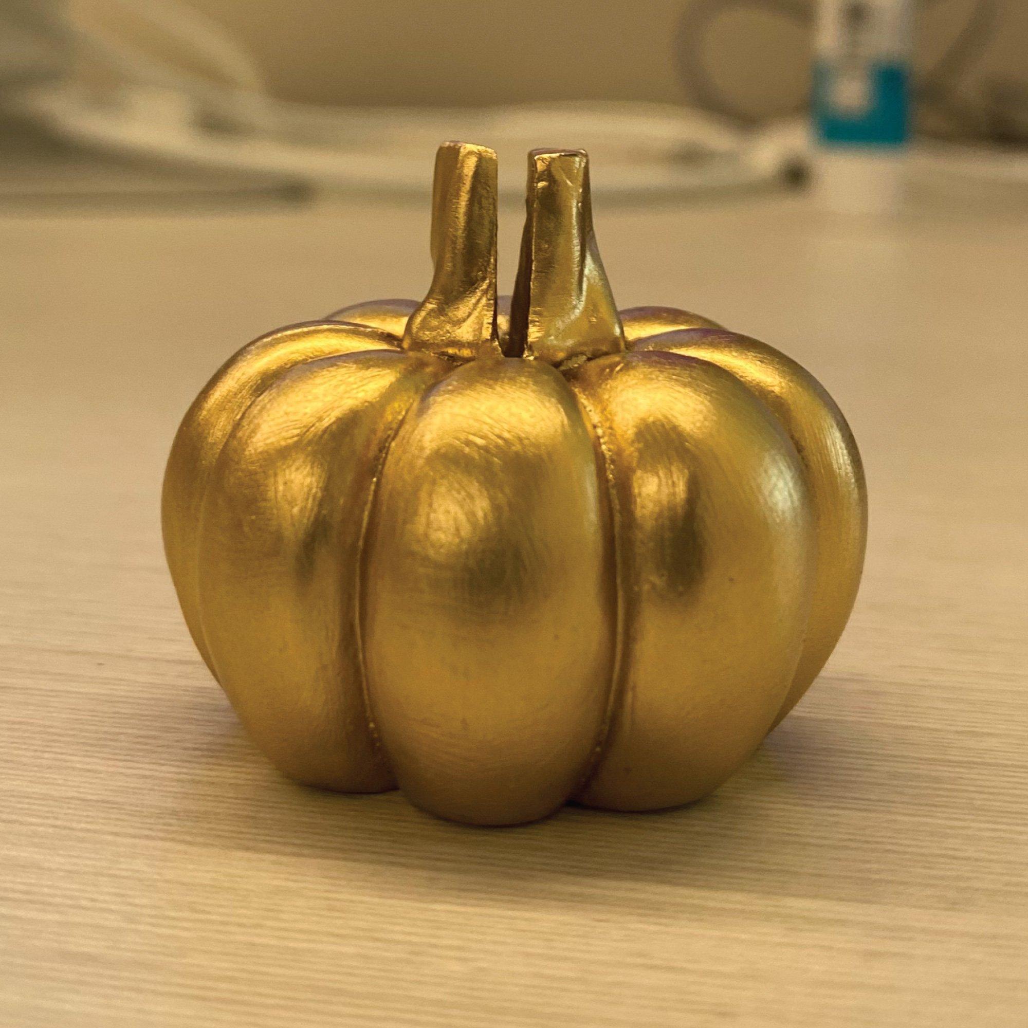 Metallic Pumpkin Place Cards & Holders, 1.6in, 6ct