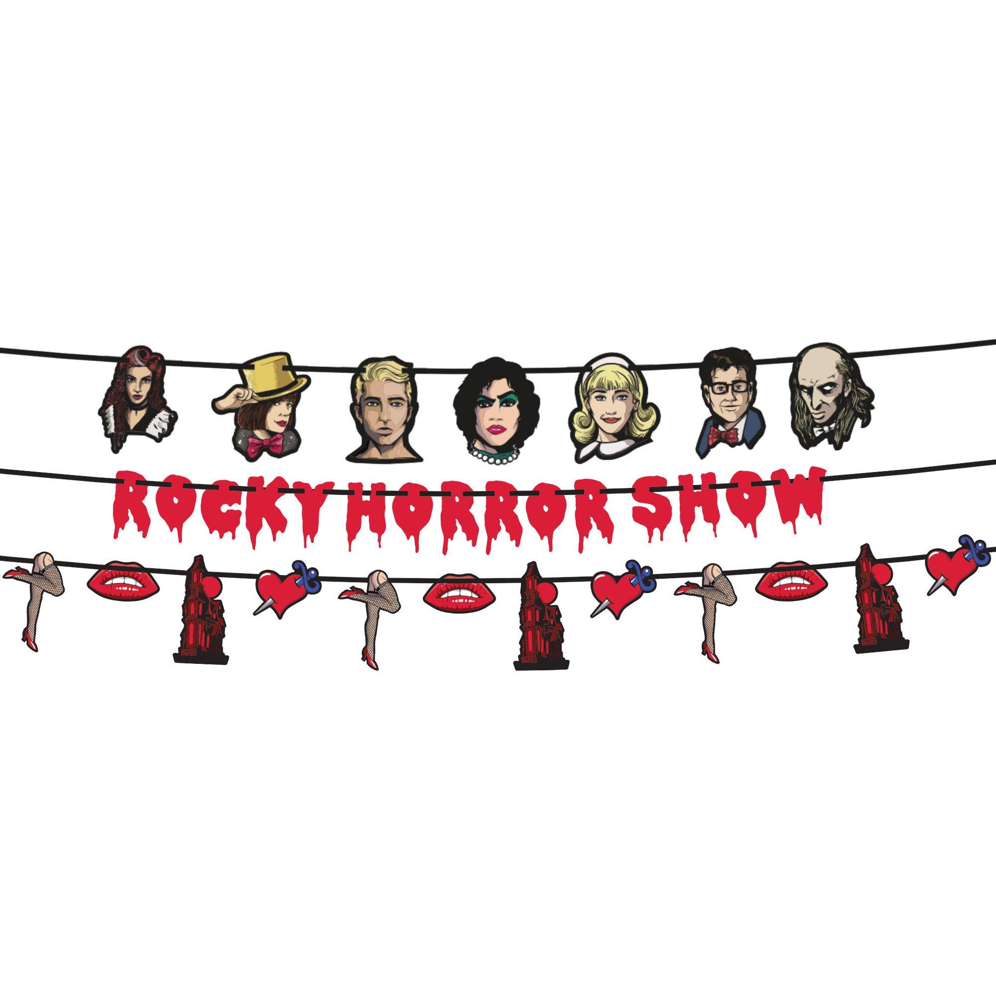 Rocky Horror Show Cardstock Banner Set, 12ft, 3pc