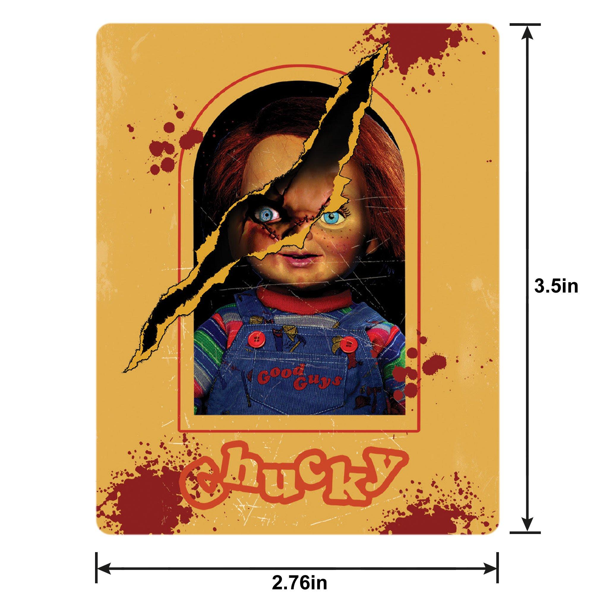 Chucky Sticker, 2.8in x 3.5in - Child's Play