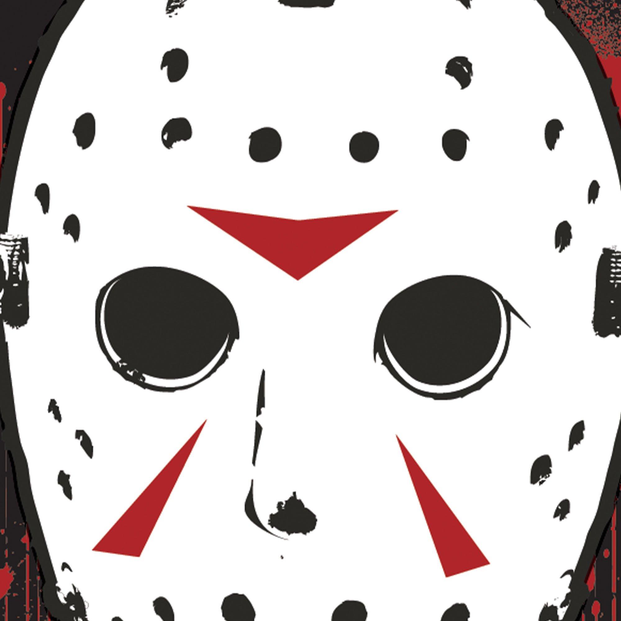 Jason Mask Sticker, 2.8in x 3.5in - Friday the 13th