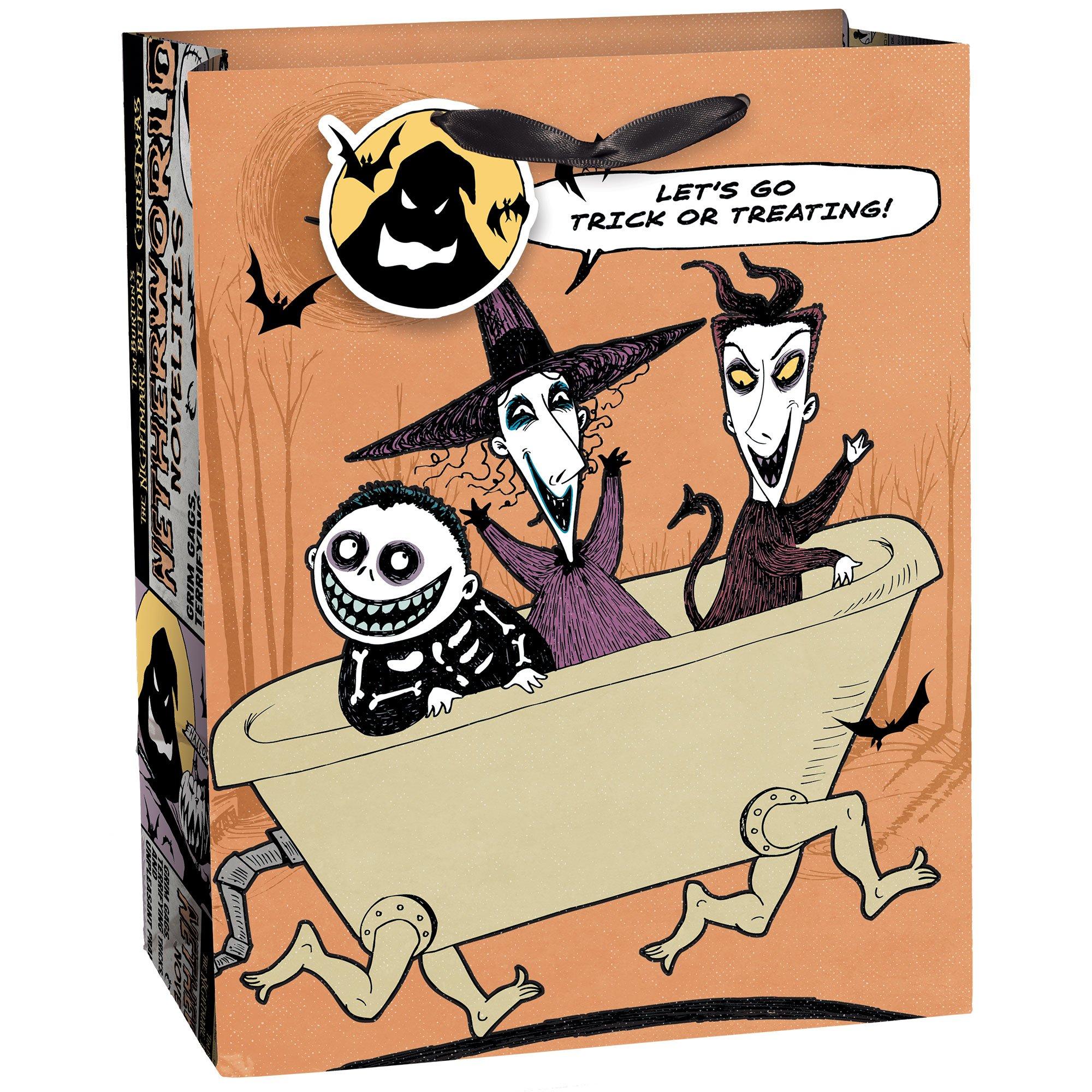 The Nightmare Before Christmas Paper Gift Bag 7in x 9in Party City