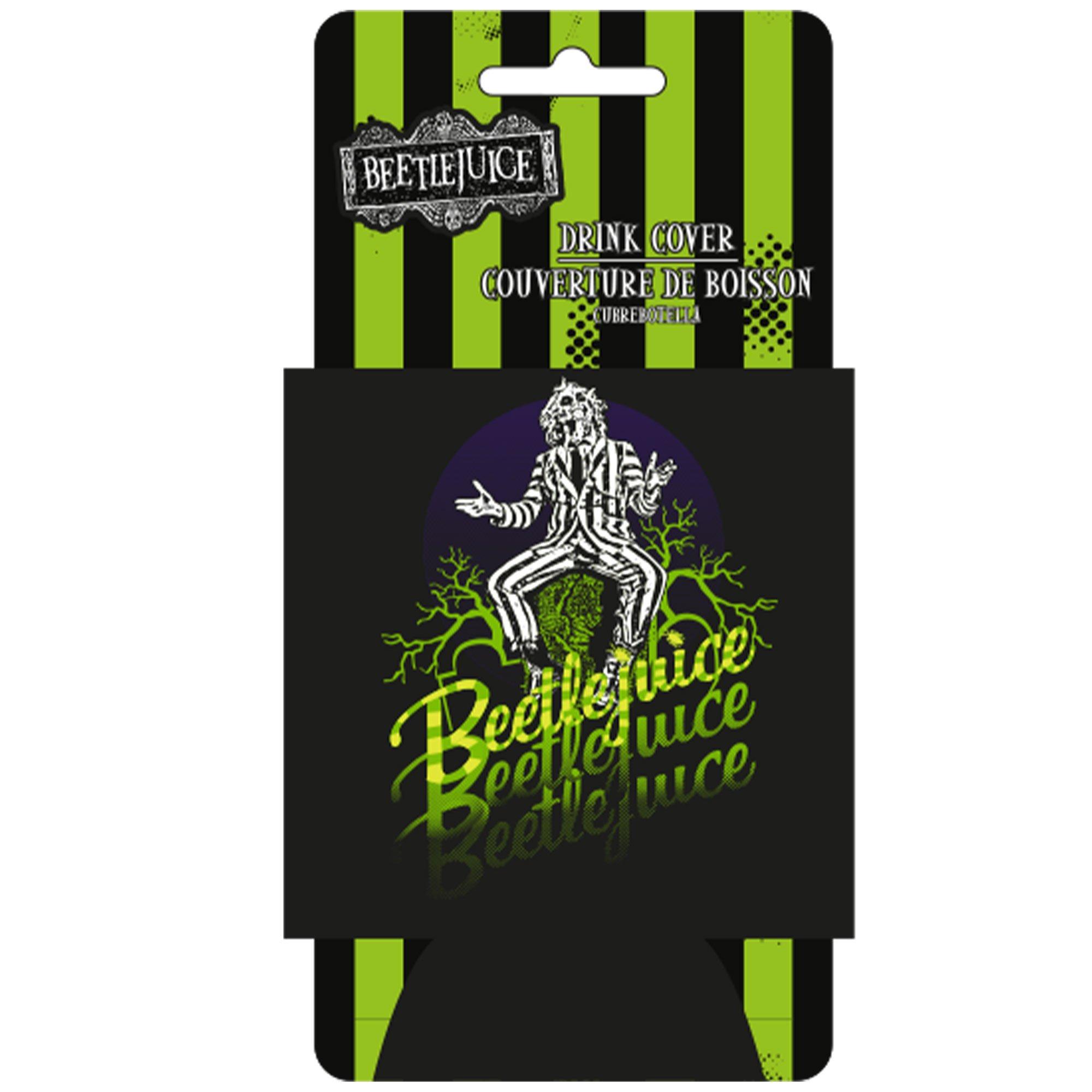 Beetlejuice Foam Drink Coozie, 4.25in