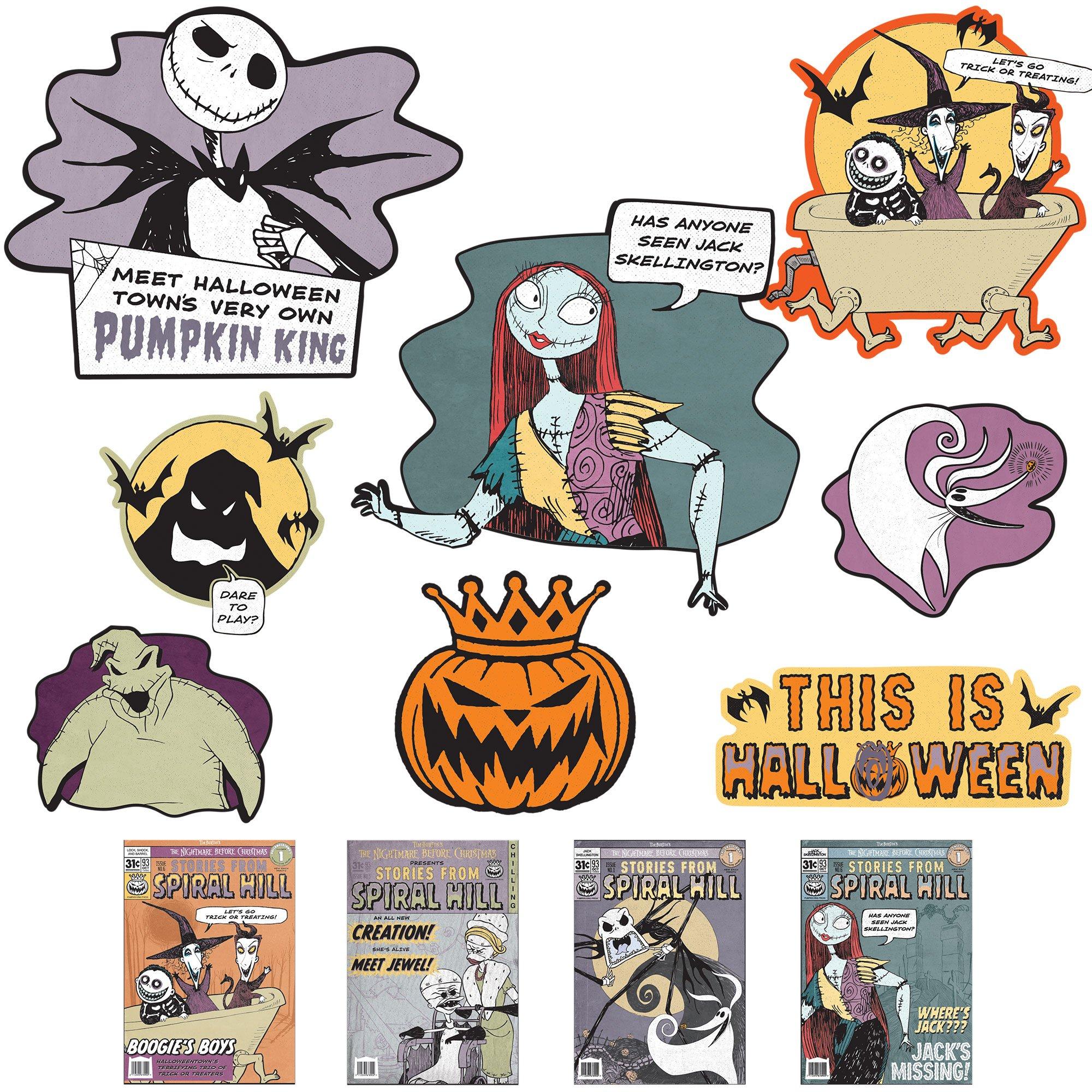 The Nightmare Before Christmas Cardstock Cutouts, 12pc