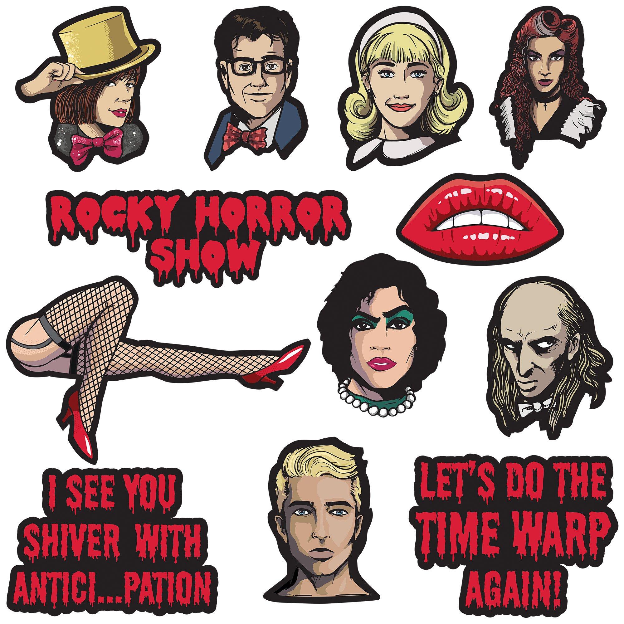 Rocky Horror Show Cardstock Cutouts, 12pc