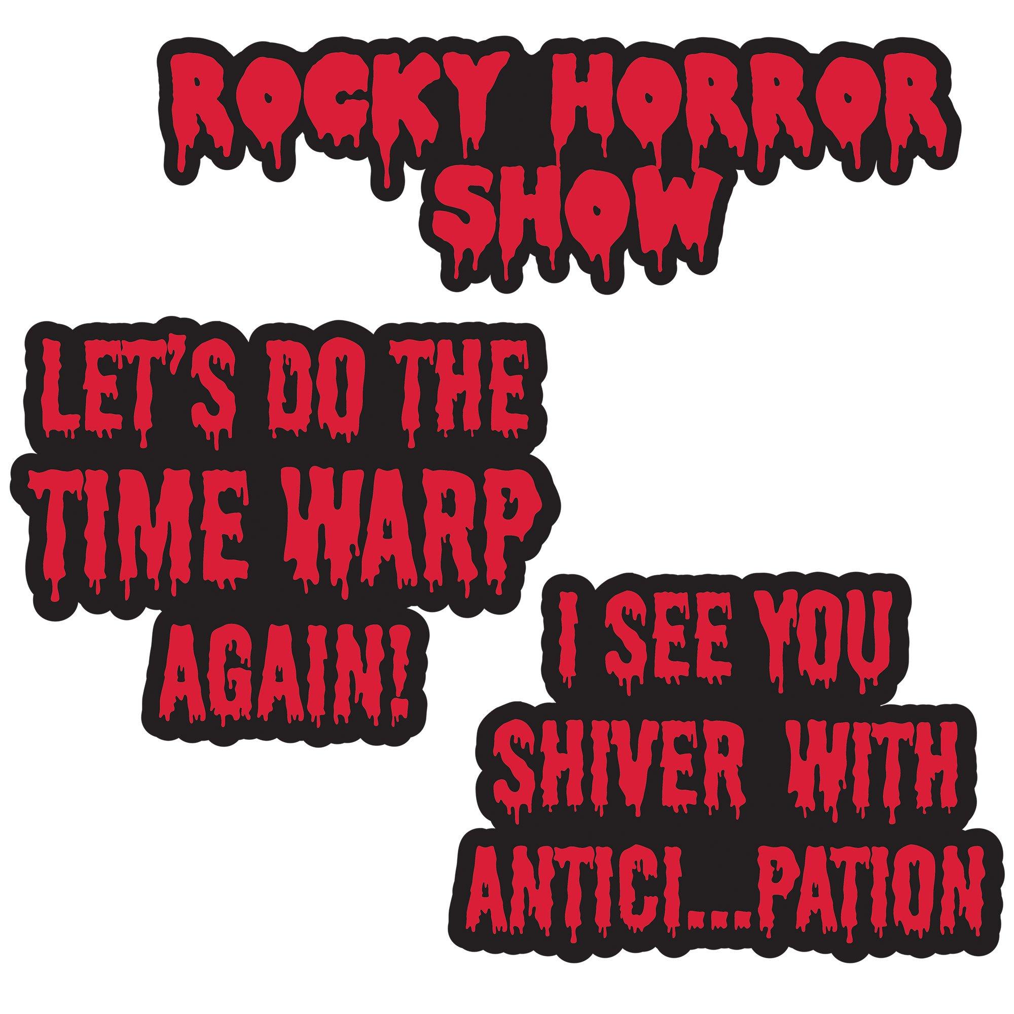 Rocky Horror Show Cardstock Cutouts, 12pc