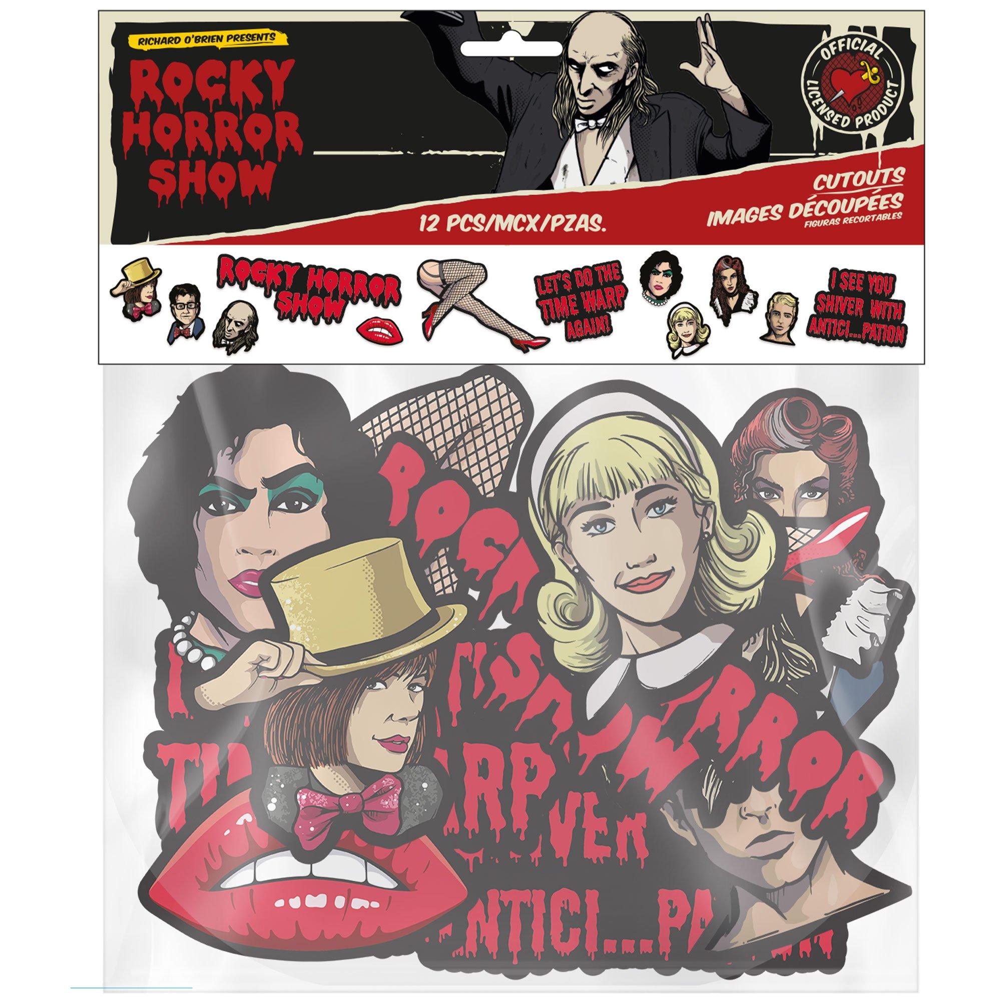 Rocky Horror Show Cardstock Cutouts, 12pc