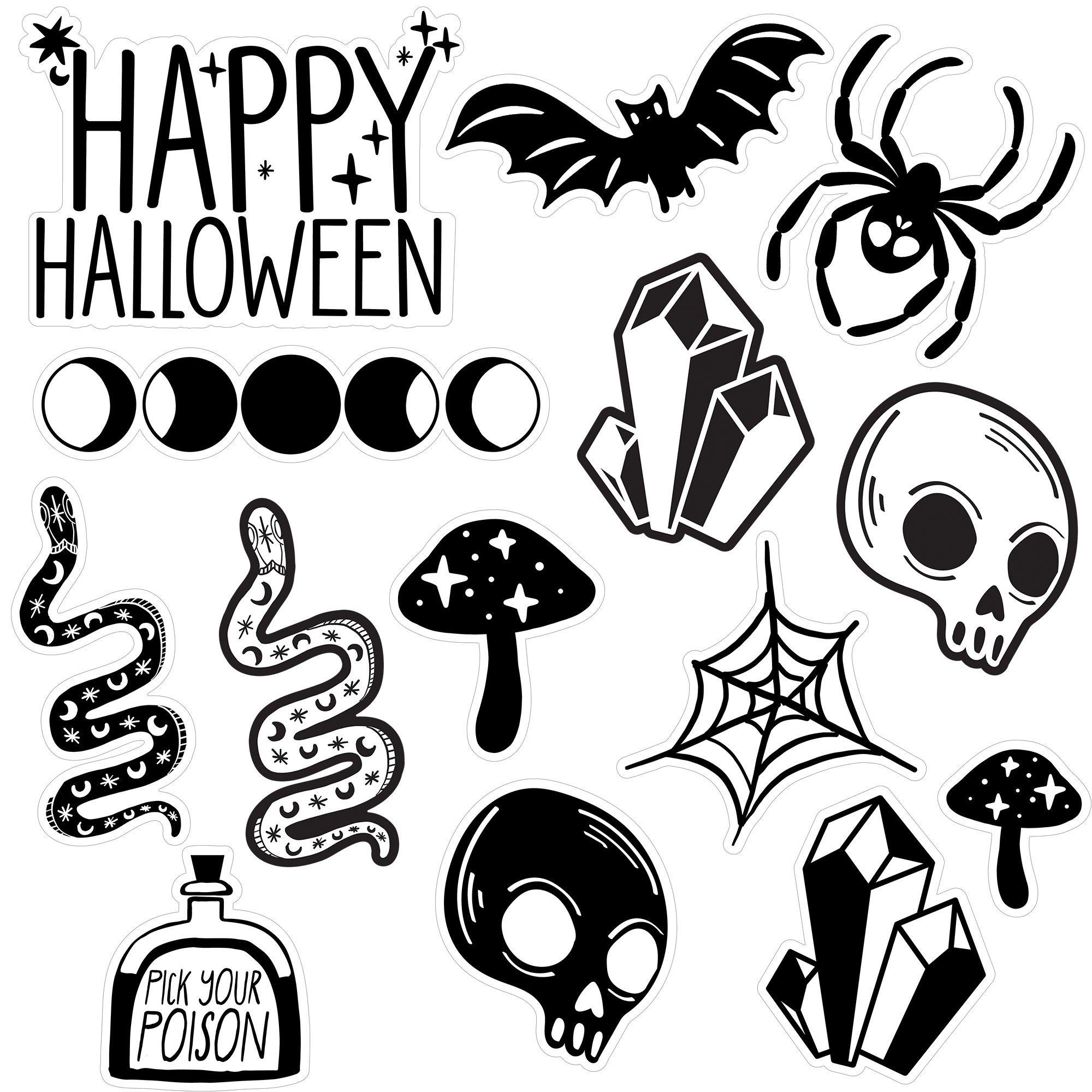 Spellbound Halloween Cardstock Cutouts, 14pc