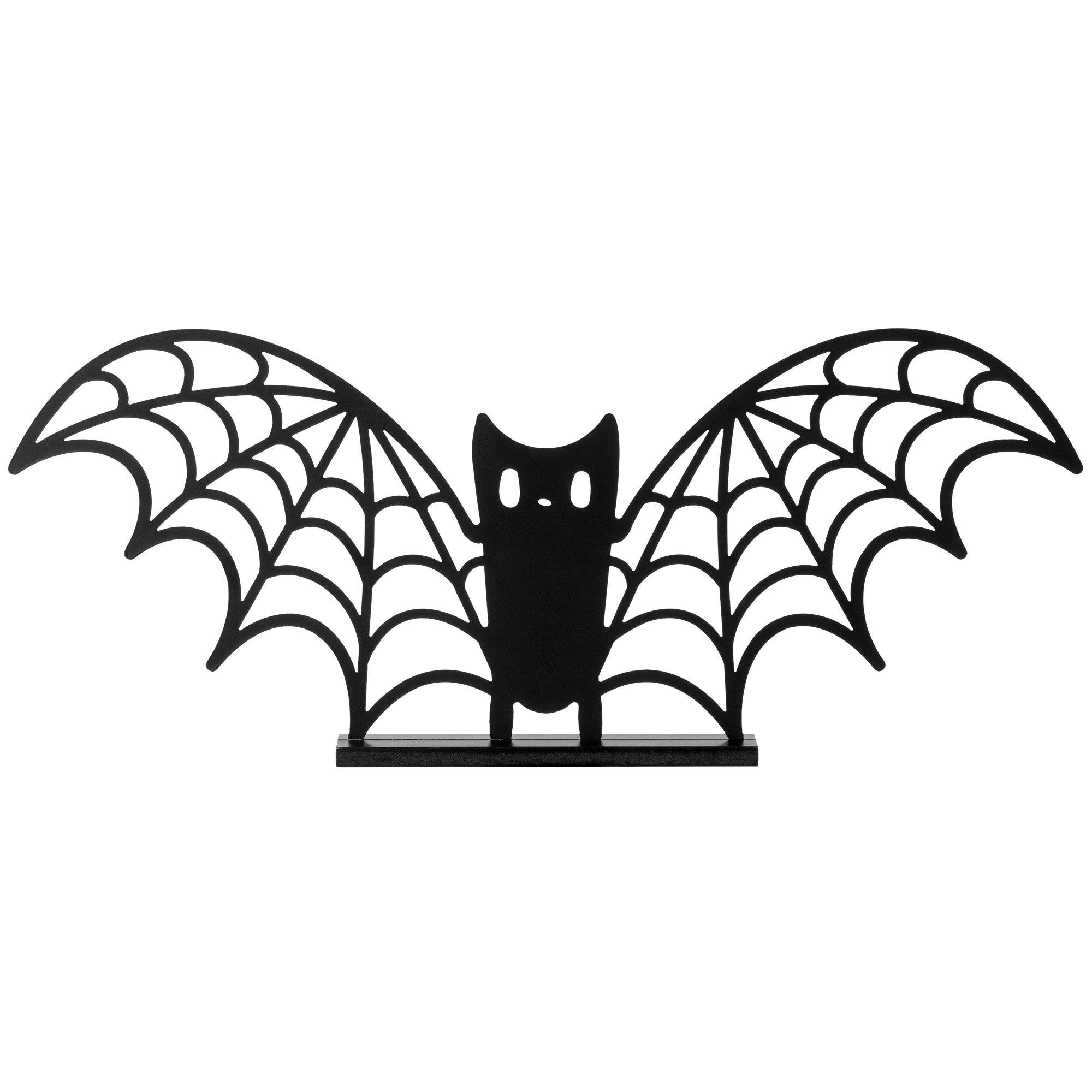 Standing Metal Bat Sign, 18in x 7in - Spellbound Halloween