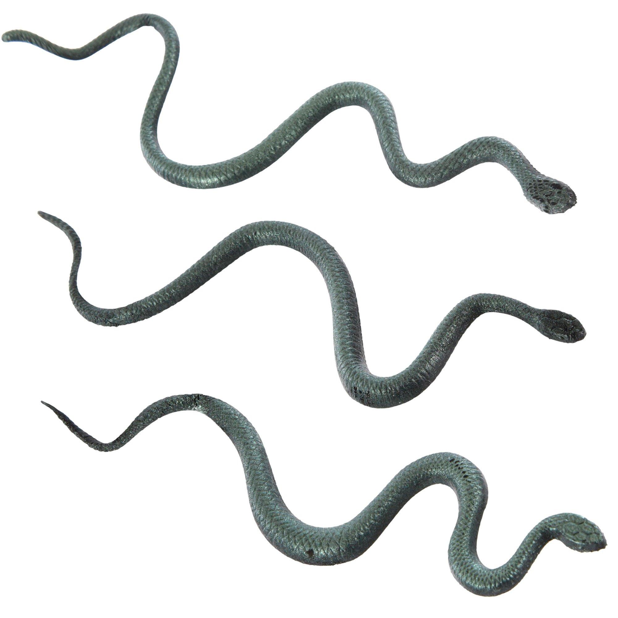 Iridescent Plastic Snakes, 12pc