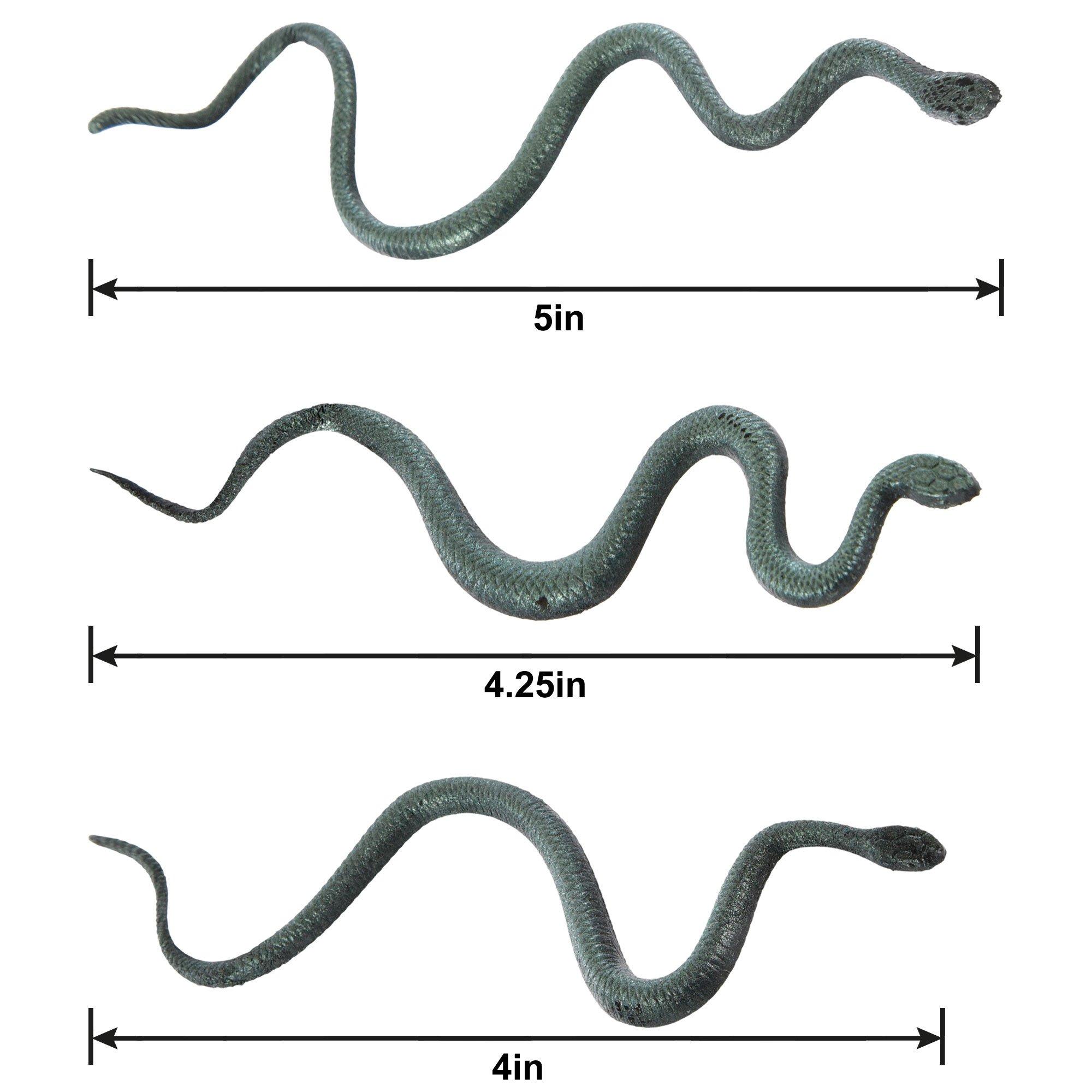 Iridescent Plastic Snakes, 12pc