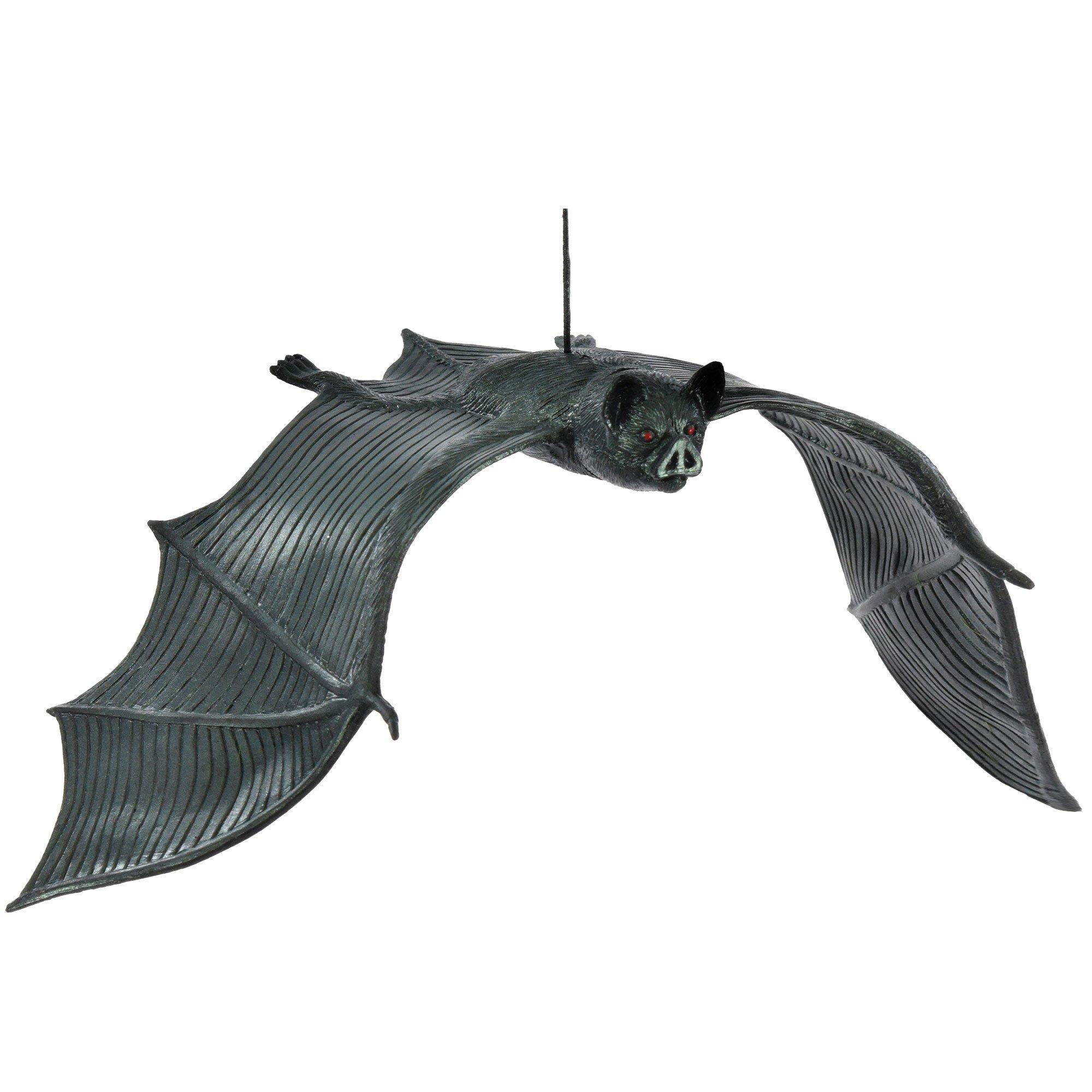 Iridescent Hanging Plastic Bat, 12in x 5.6in