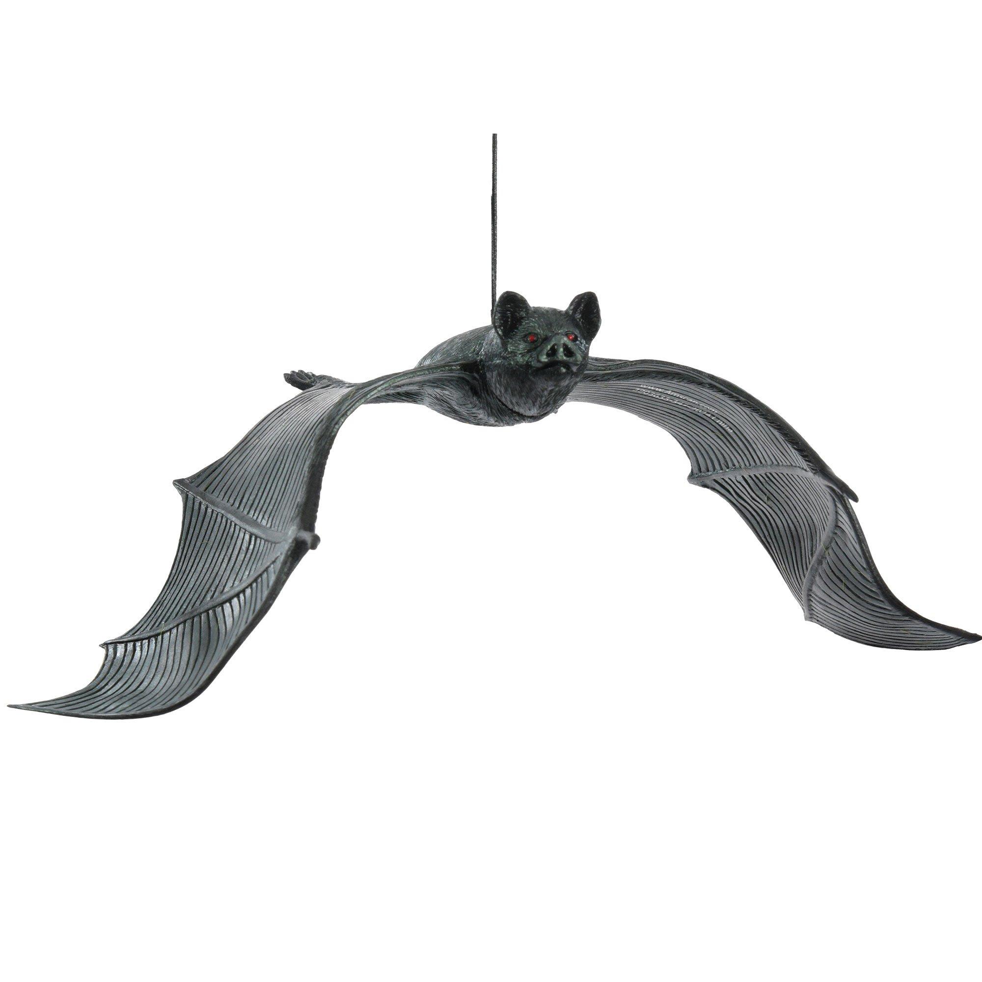 Iridescent Hanging Plastic Bat, 12in x 5.6in