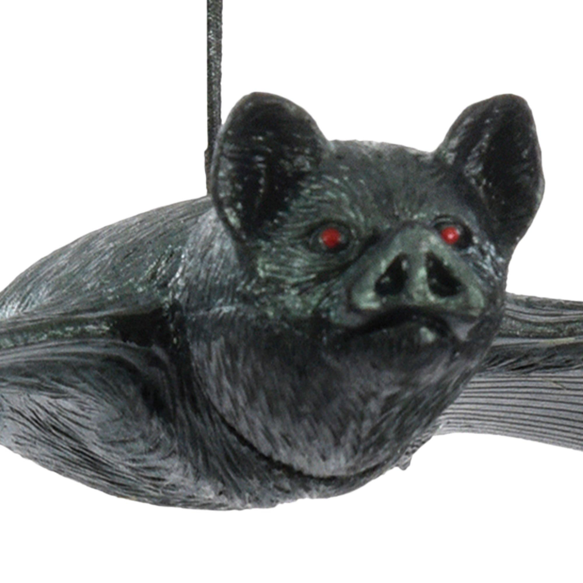 Iridescent Hanging Plastic Bat, 12in x 5.6in