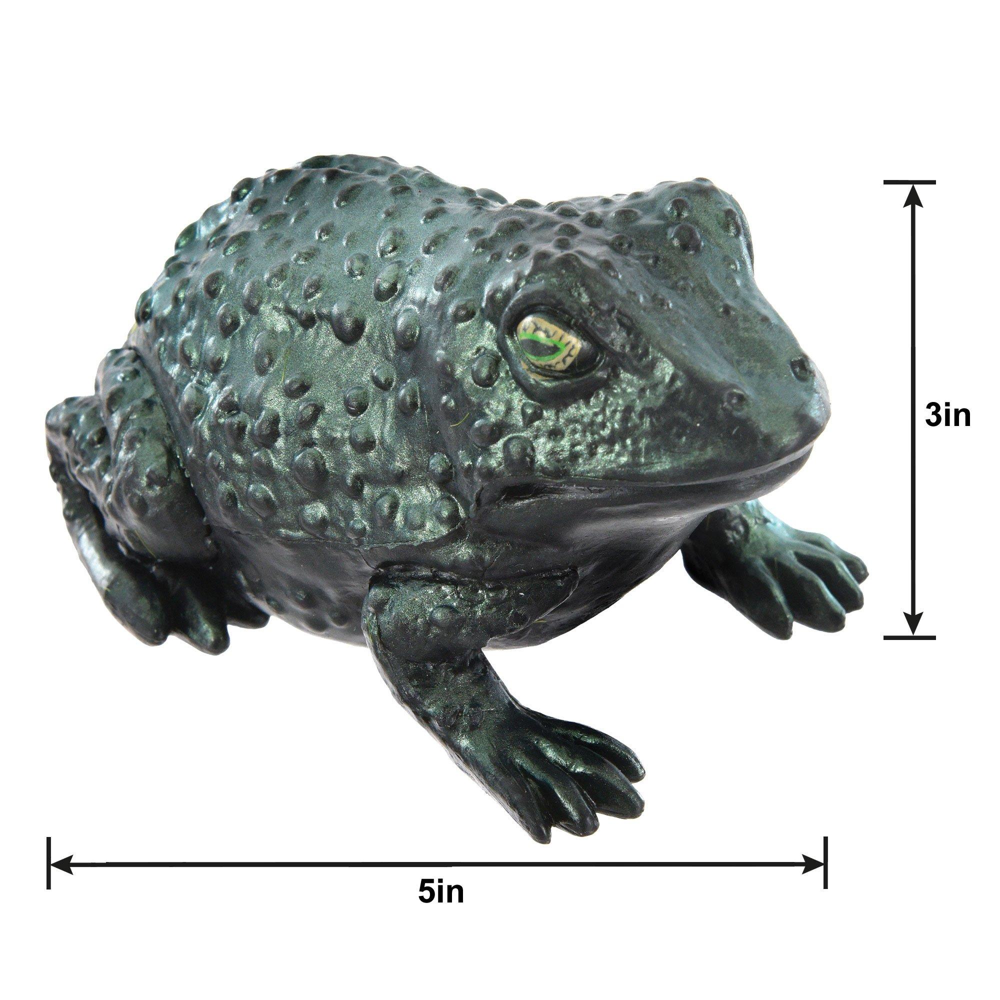 Large Iridescent Plastic Toad, 5in x 2.5in