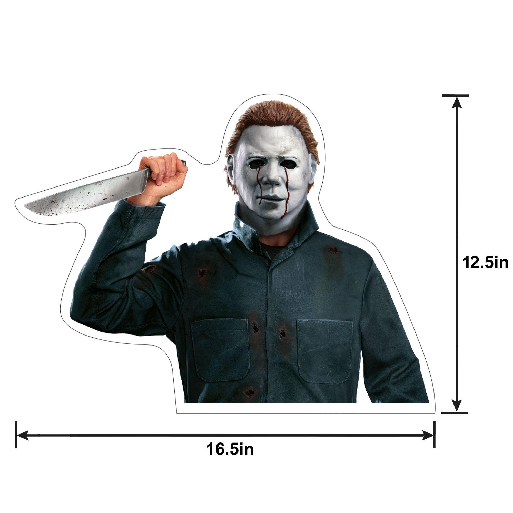 Michael Myers Vinyl Cling Decal, 16.5in x 12.5in - Halloween II