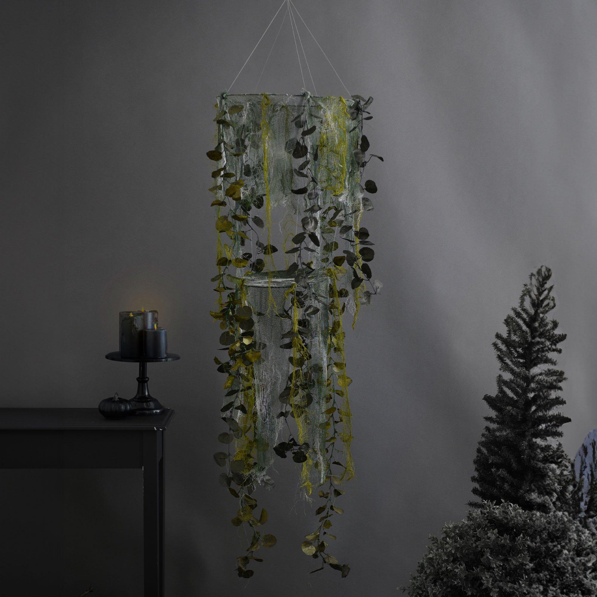 Mutated Forest Vine & Gauze Hanging Decoration, 1.5ft x 5.6ft