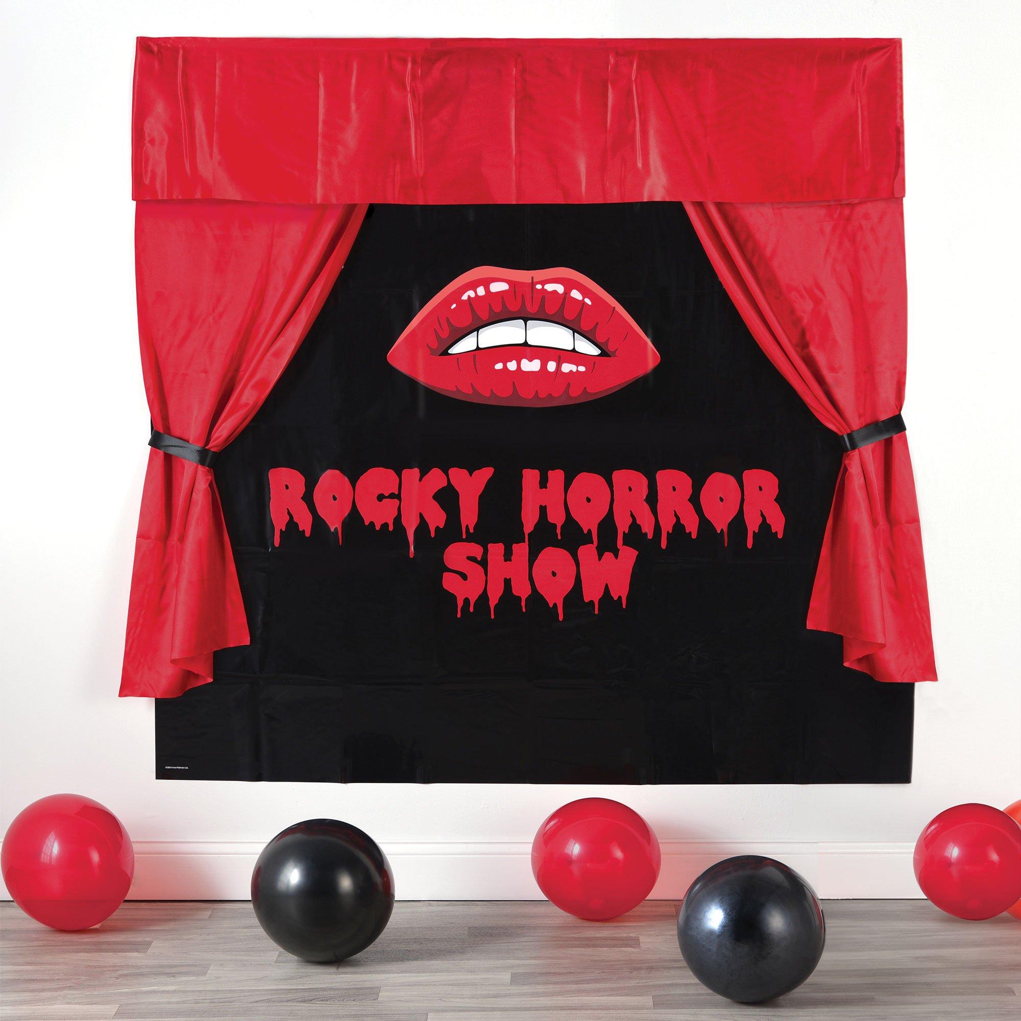 3D Rocky Horror Show Red Curtain Scene Setter, 5.7ft x 5.8ft