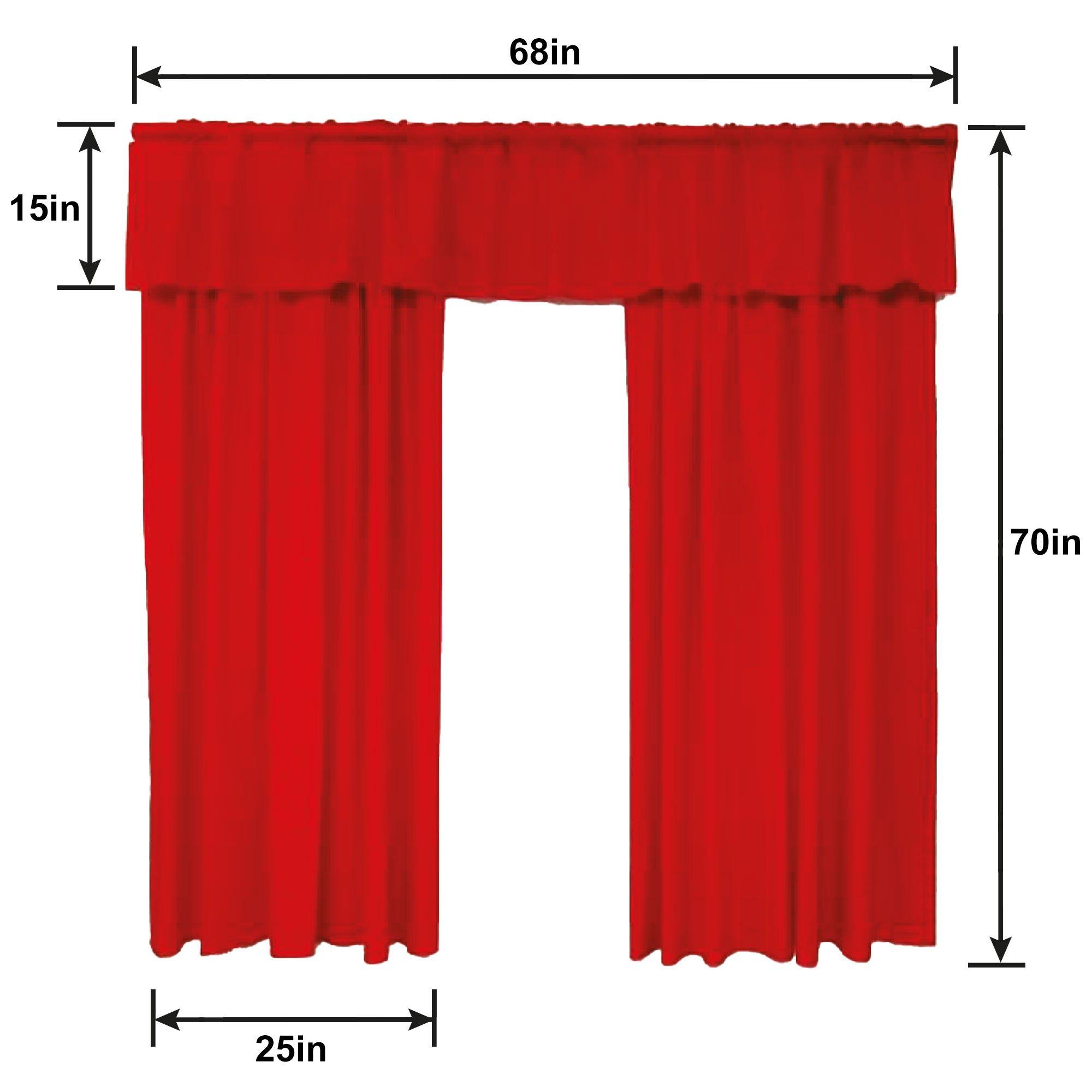 3D Rocky Horror Show Red Curtain Scene Setter, 5.7ft x 5.8ft