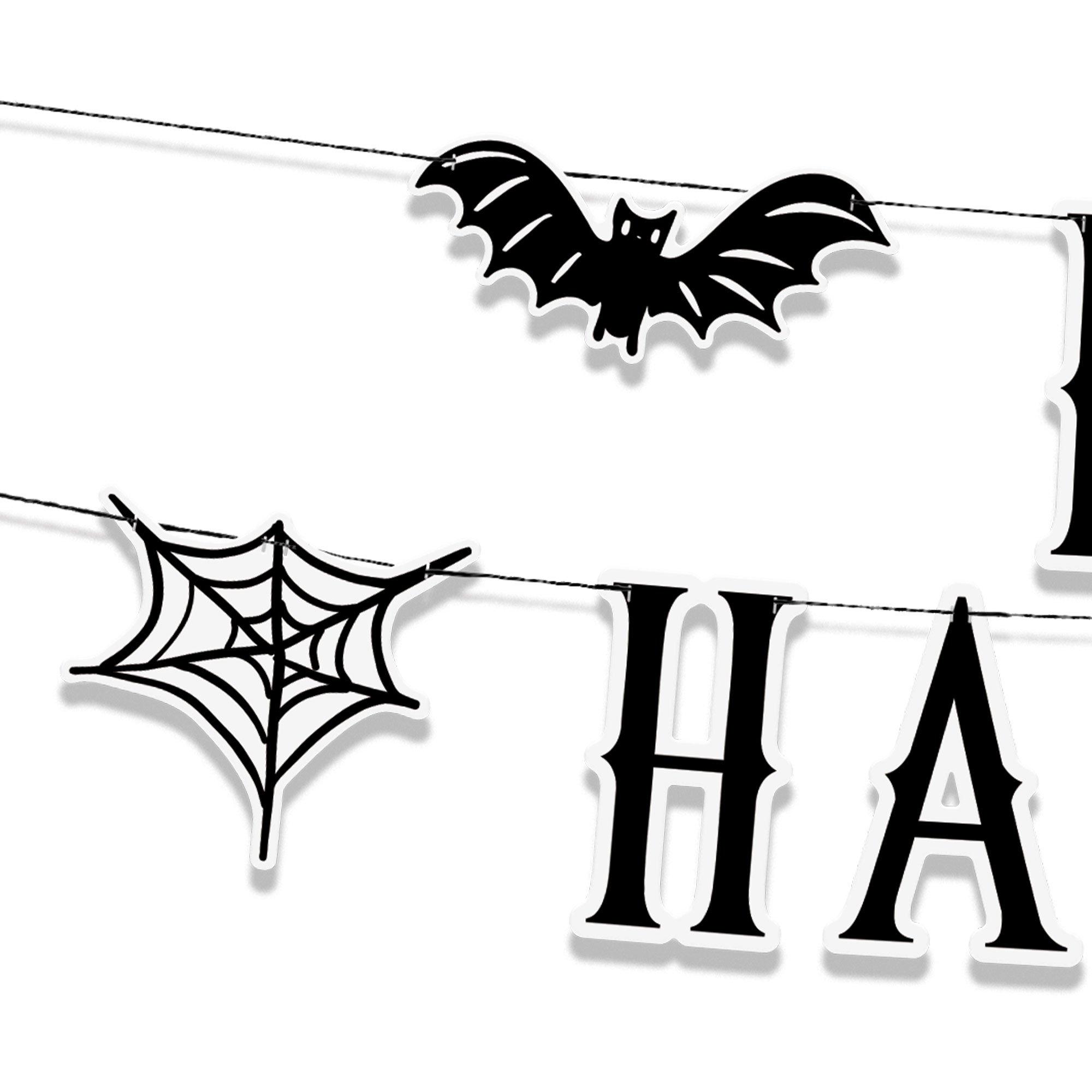 Spellbound Halloween Ribbon & Banner Backdrop Kit, 7ft x 4.7ft, 3pc