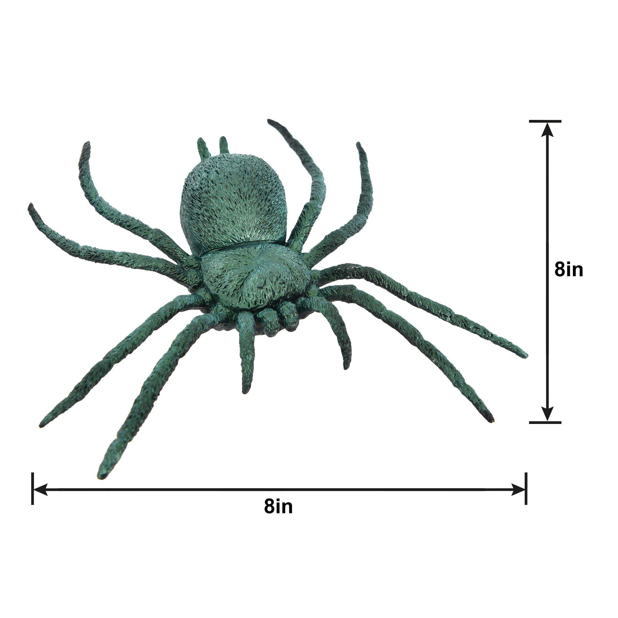 Large Iridescent Plastic Spider, 8in