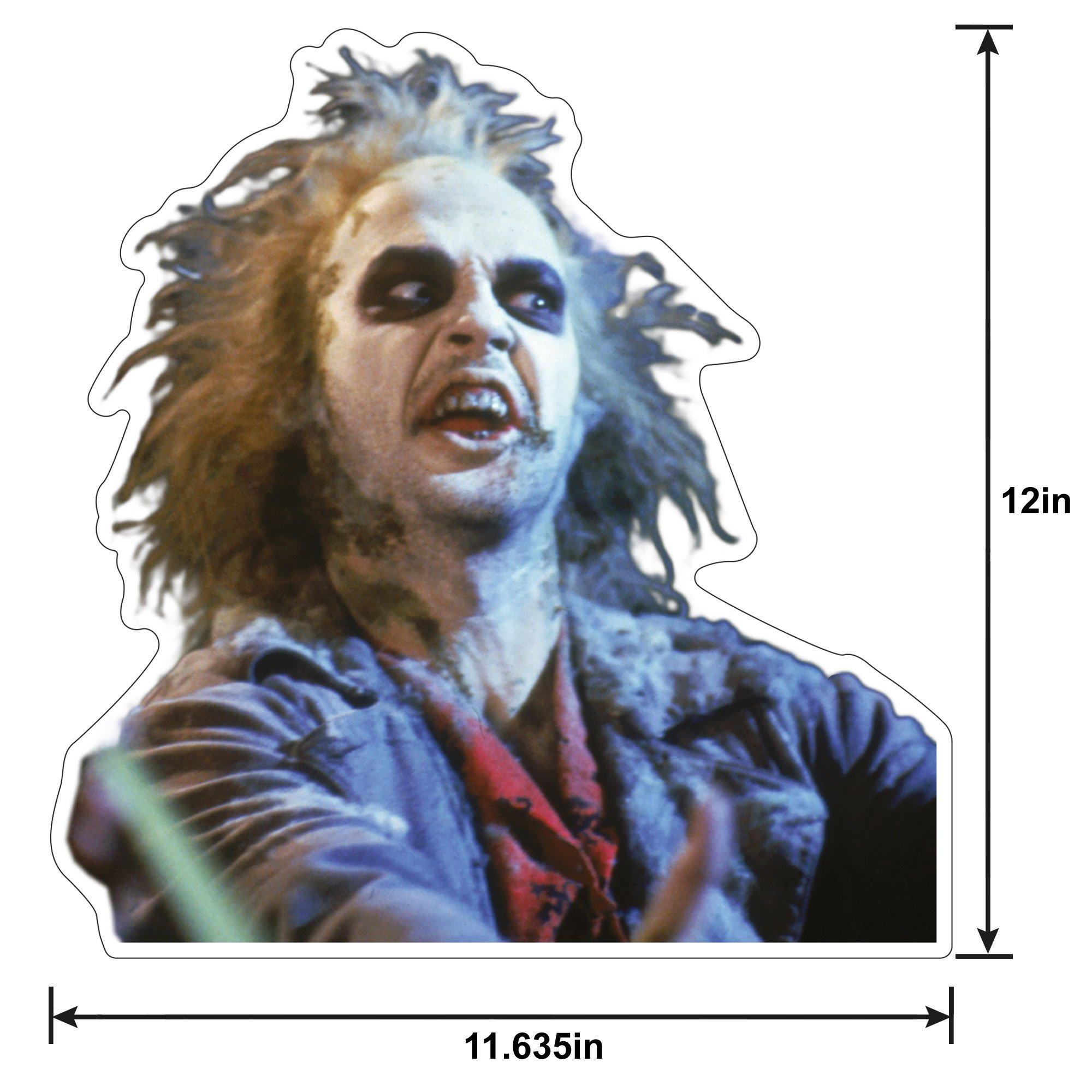 Beetlejuice Vinyl Cling Decal, 14in x 12in