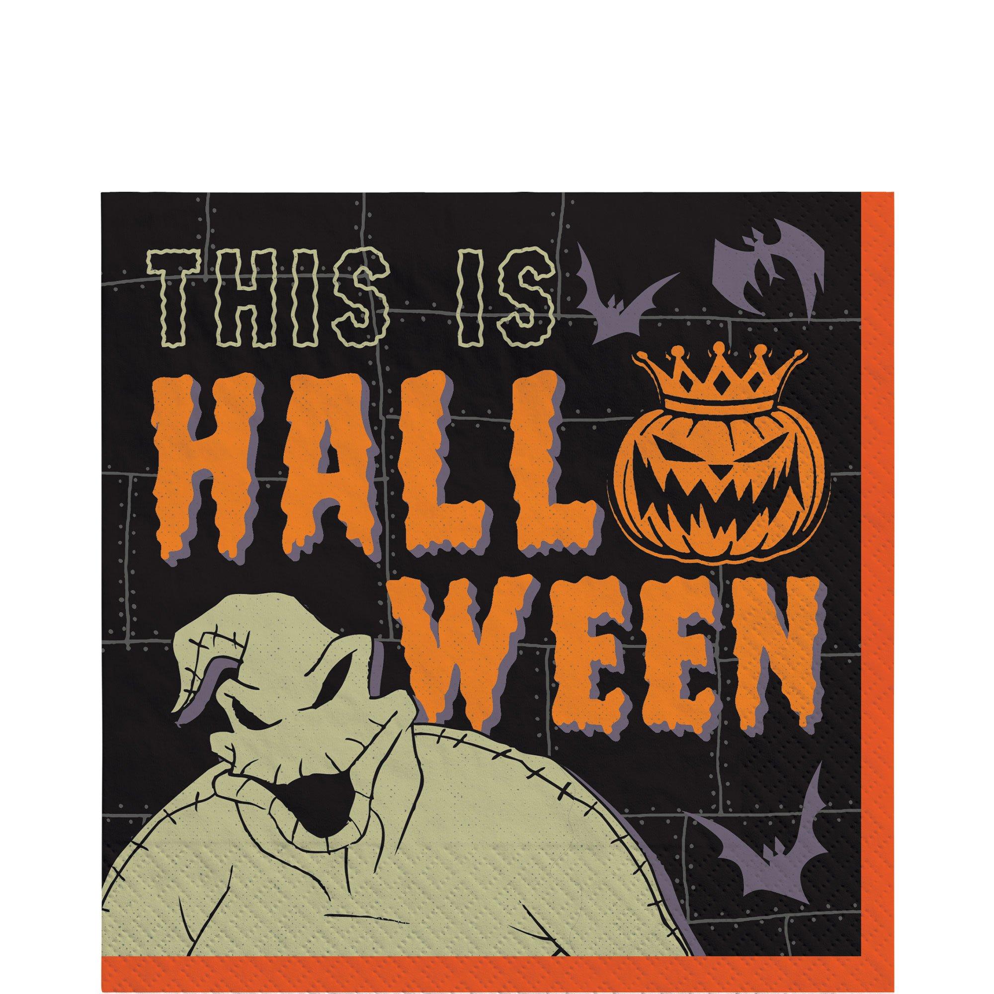 Pumpkin King Halloween Paper Lunch Napkins, 6.5in, 36ct - The Nightmare Before Christmas