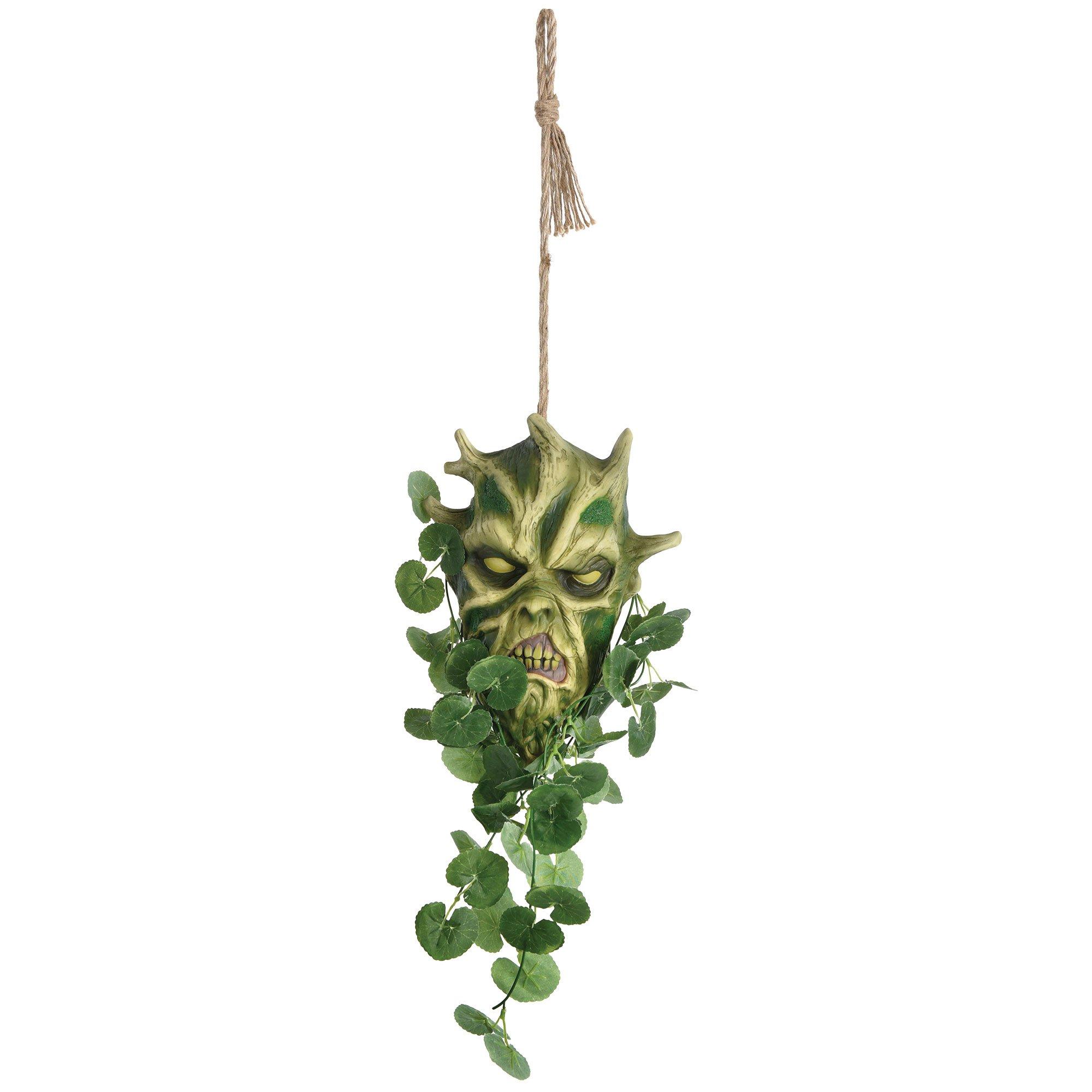 Glow-in-the-Dark Mutated Forest Head Hanging Decoration, 24in
