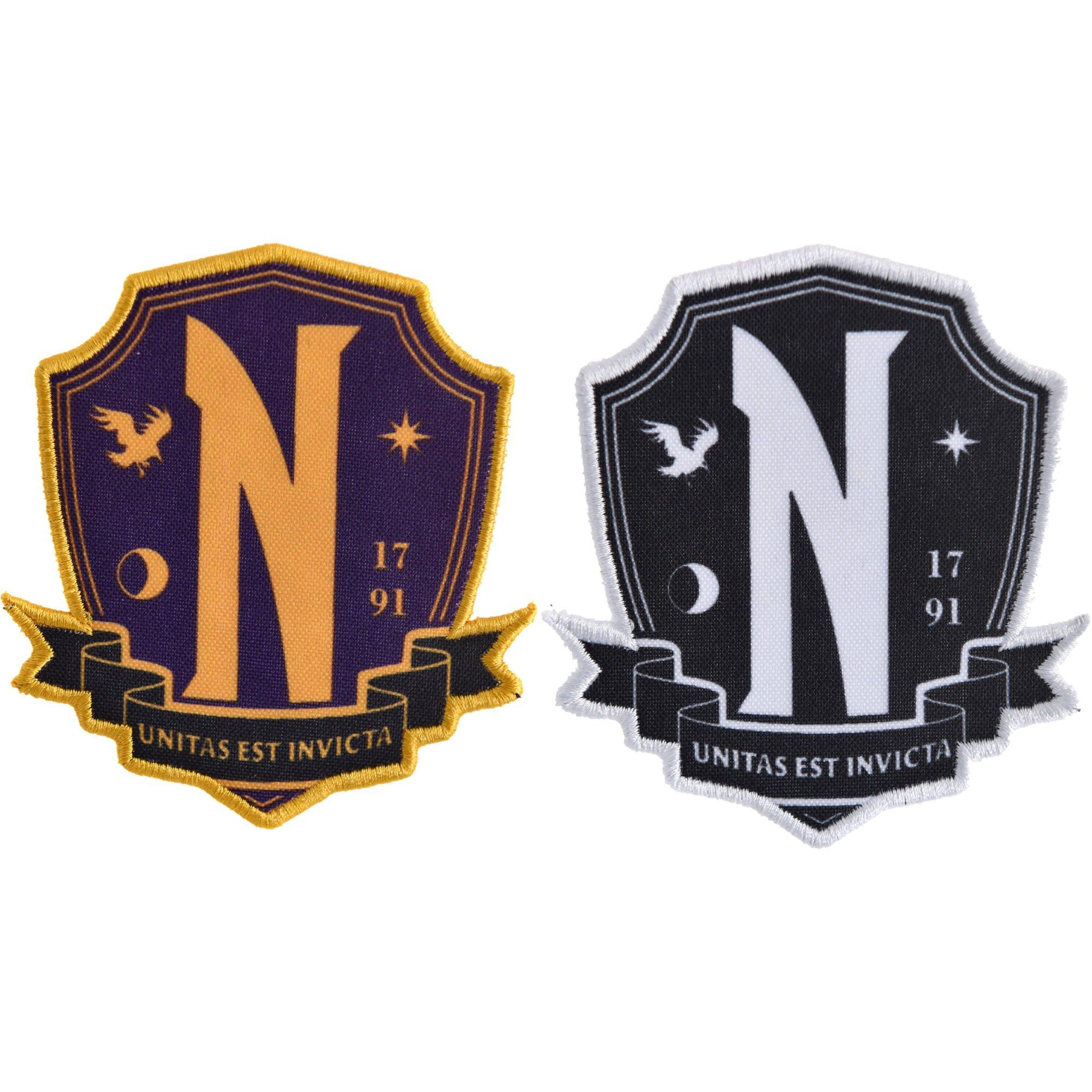Nevermore Iron-On Patch Set, 2pc - Wednesday