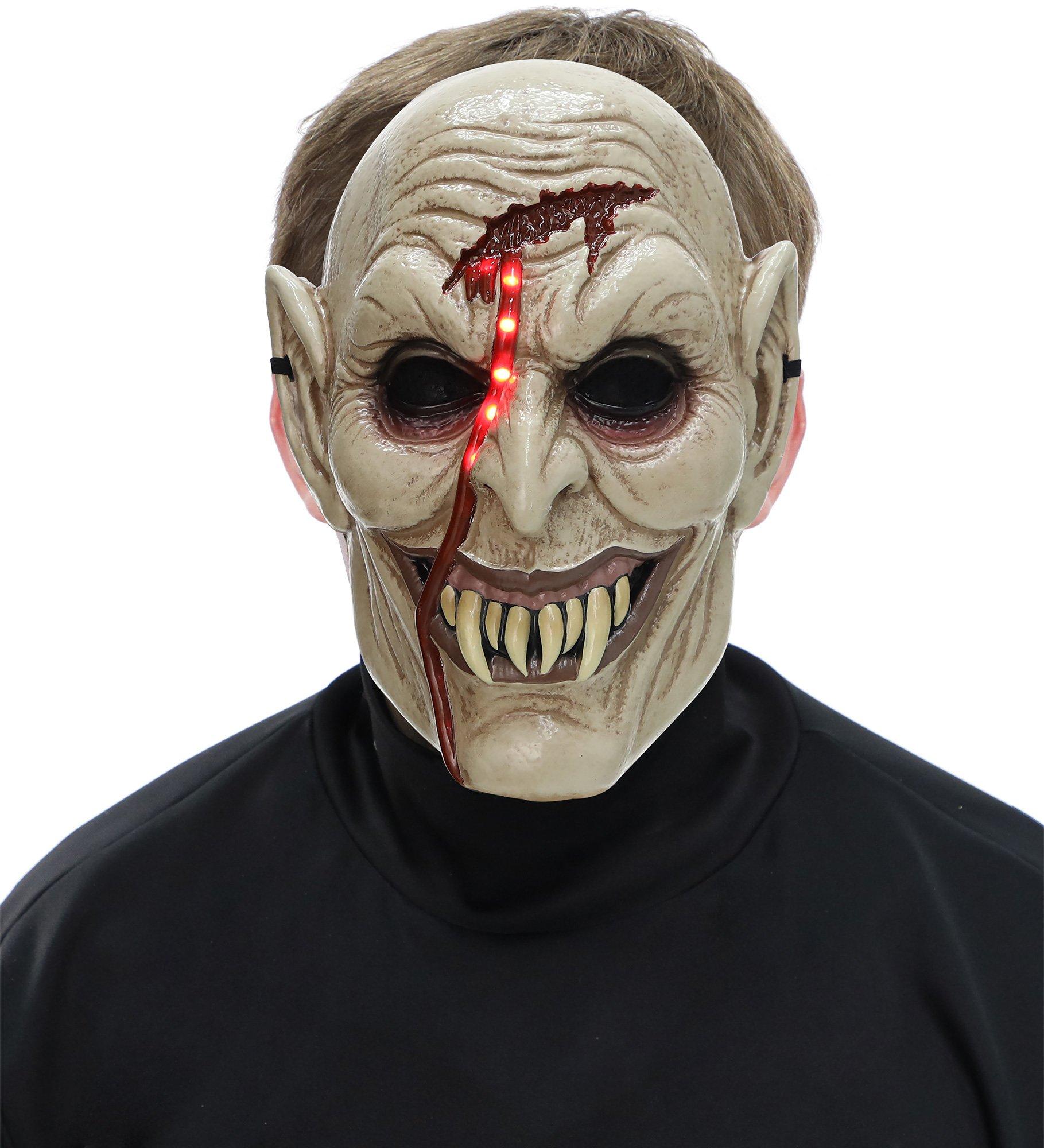 Adult Light-Up Bleeding Vampire Mask