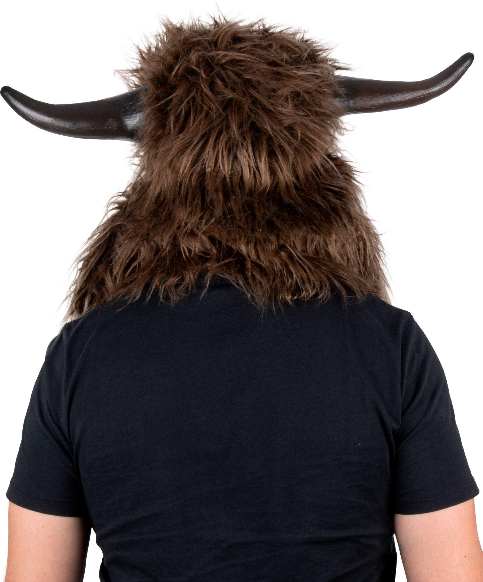 Adult Faux Fur Horn Helmet