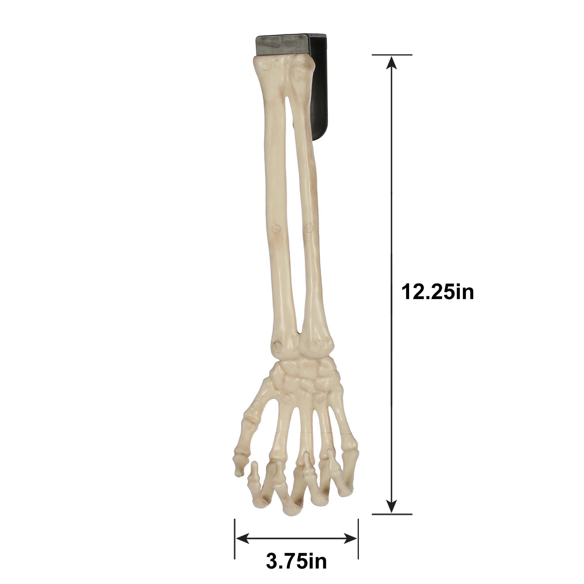 Skeleton Hand Plastic Wreath Hanger, 3.75in x 12.25in