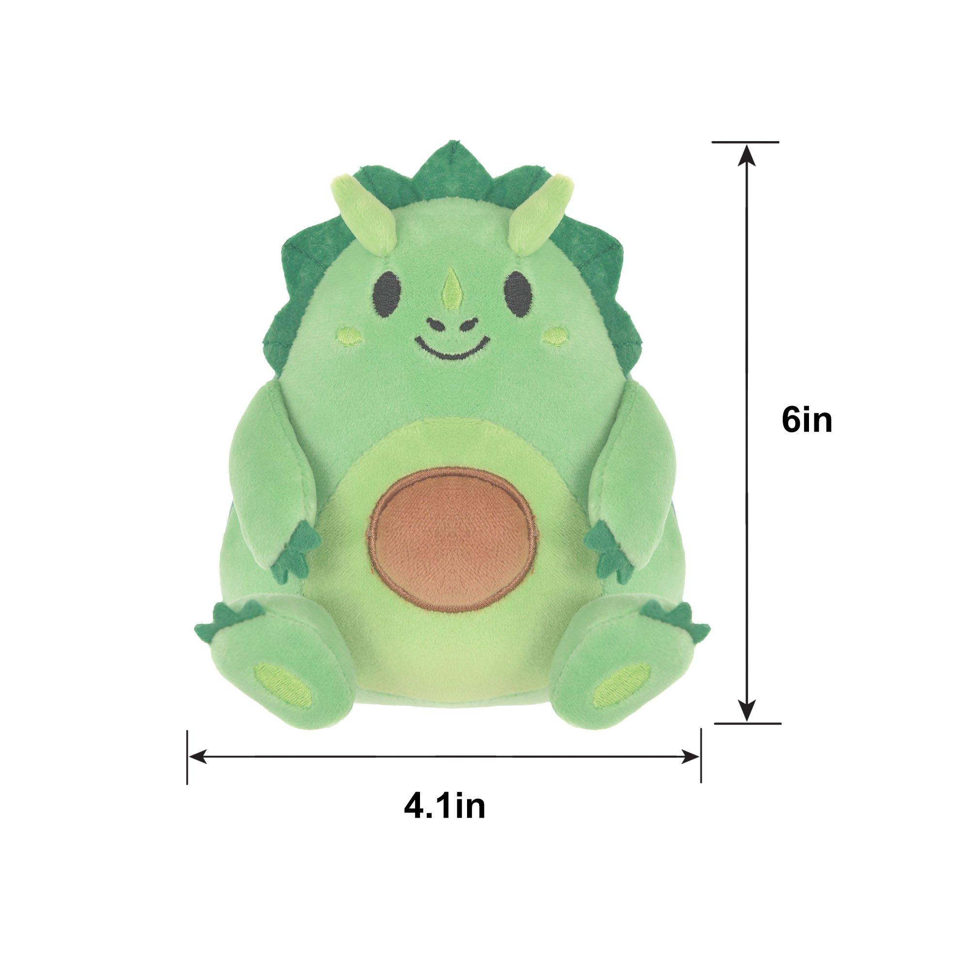 Dinosaur Avocado Plush, 4.1in x 6in