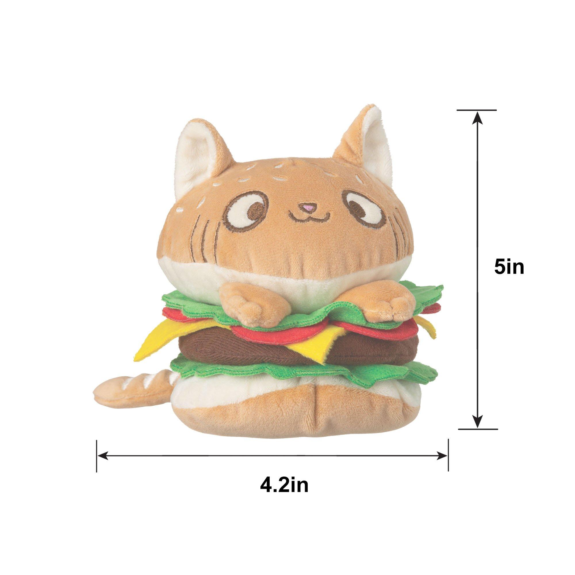 Kitty Burger Plush, 4.2in x 5in