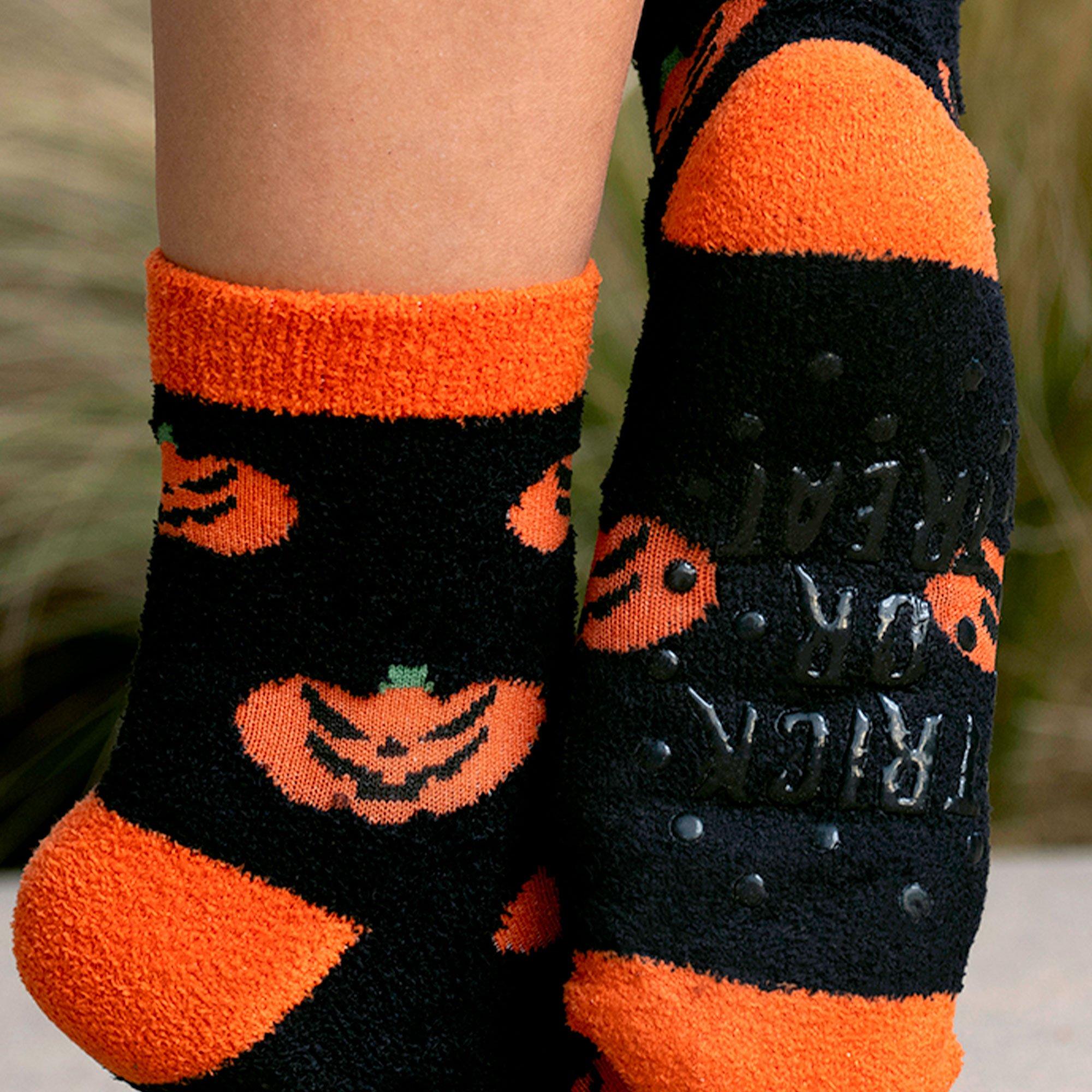 Jack-o'-Lantern Halloween Crew Socks