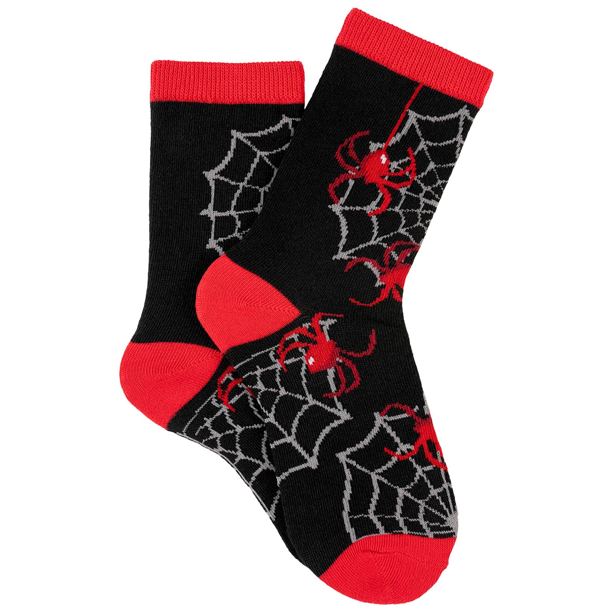 Kids' Spiderweb Halloween Crew Socks