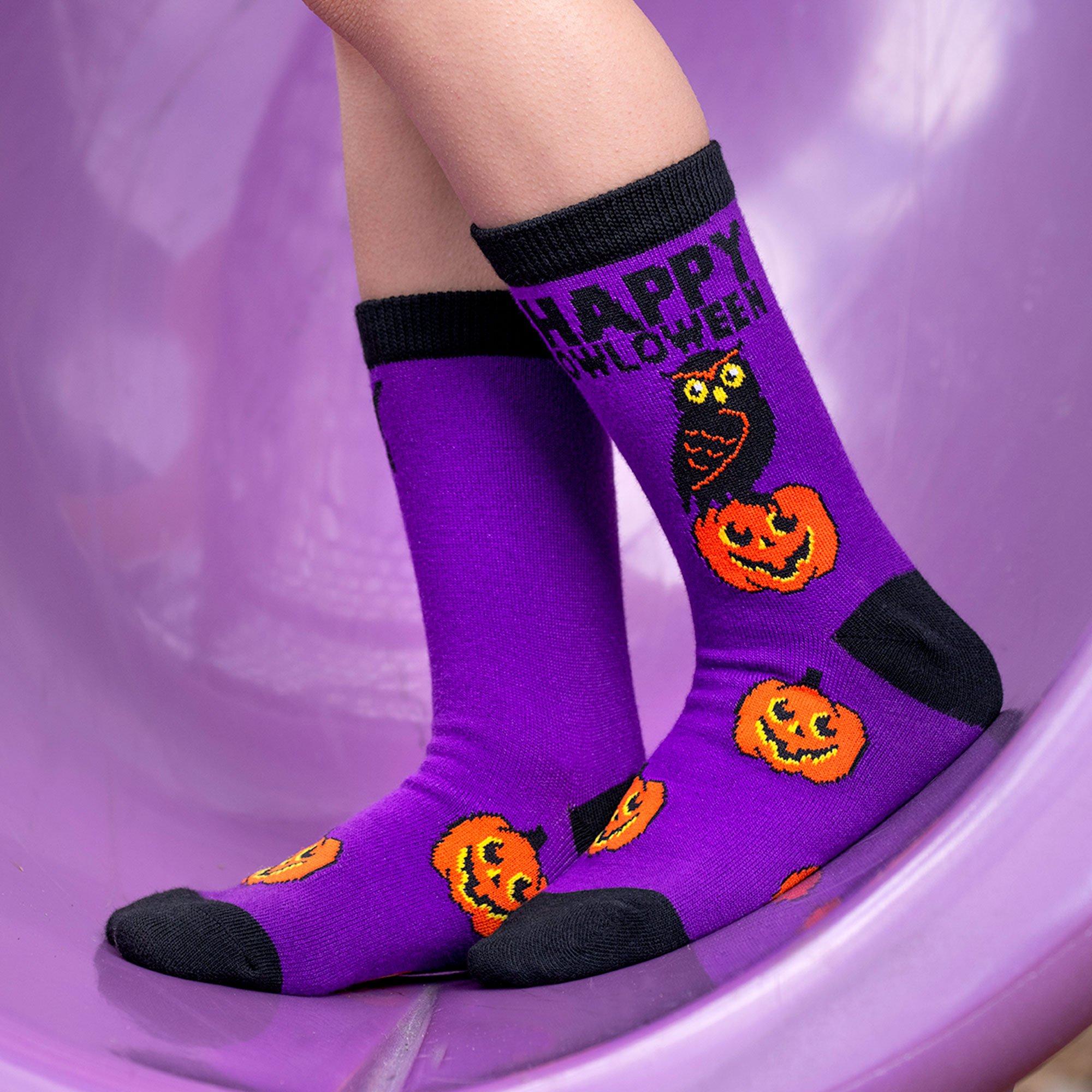 Kids' Happy Owloween Crew Socks