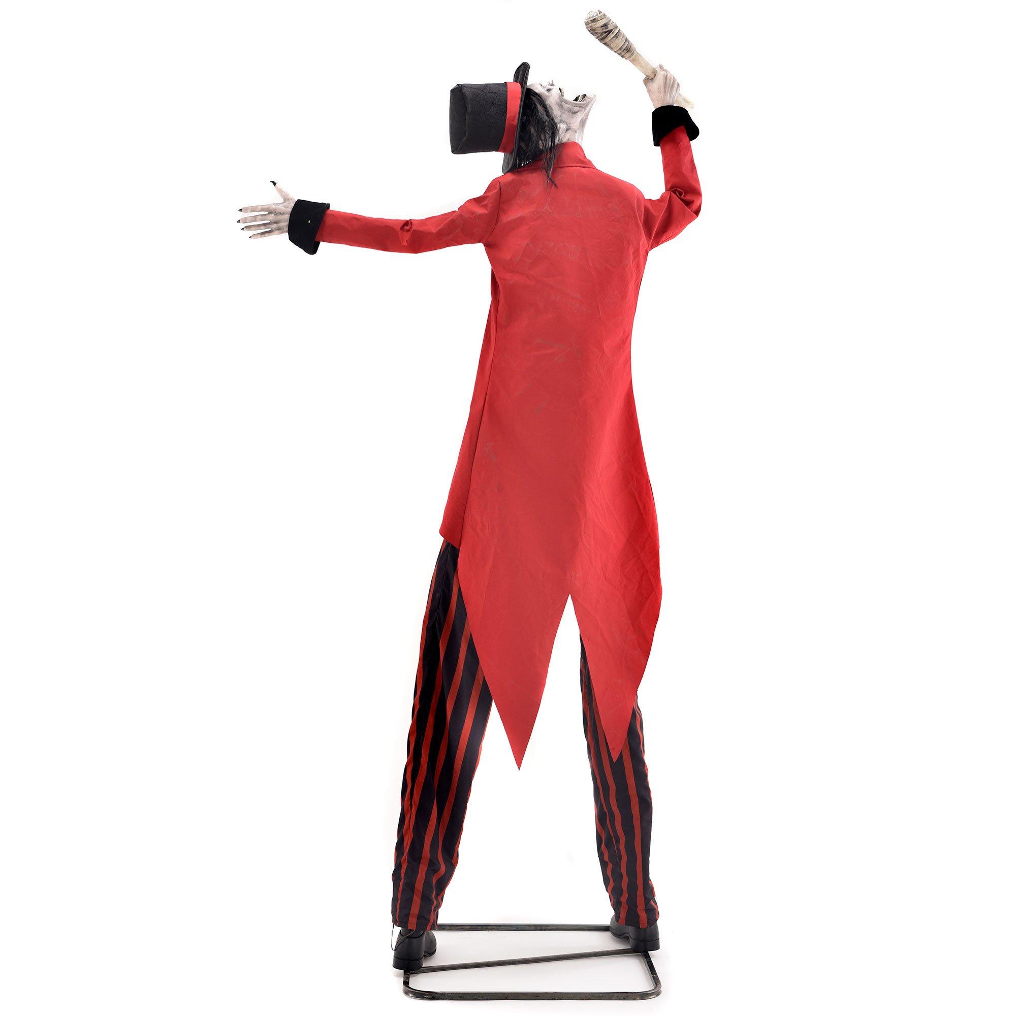 Animatronic Light-Up Dr. Payne the Fire Eater on Stilts, 9.7ft - Halloween Decoration