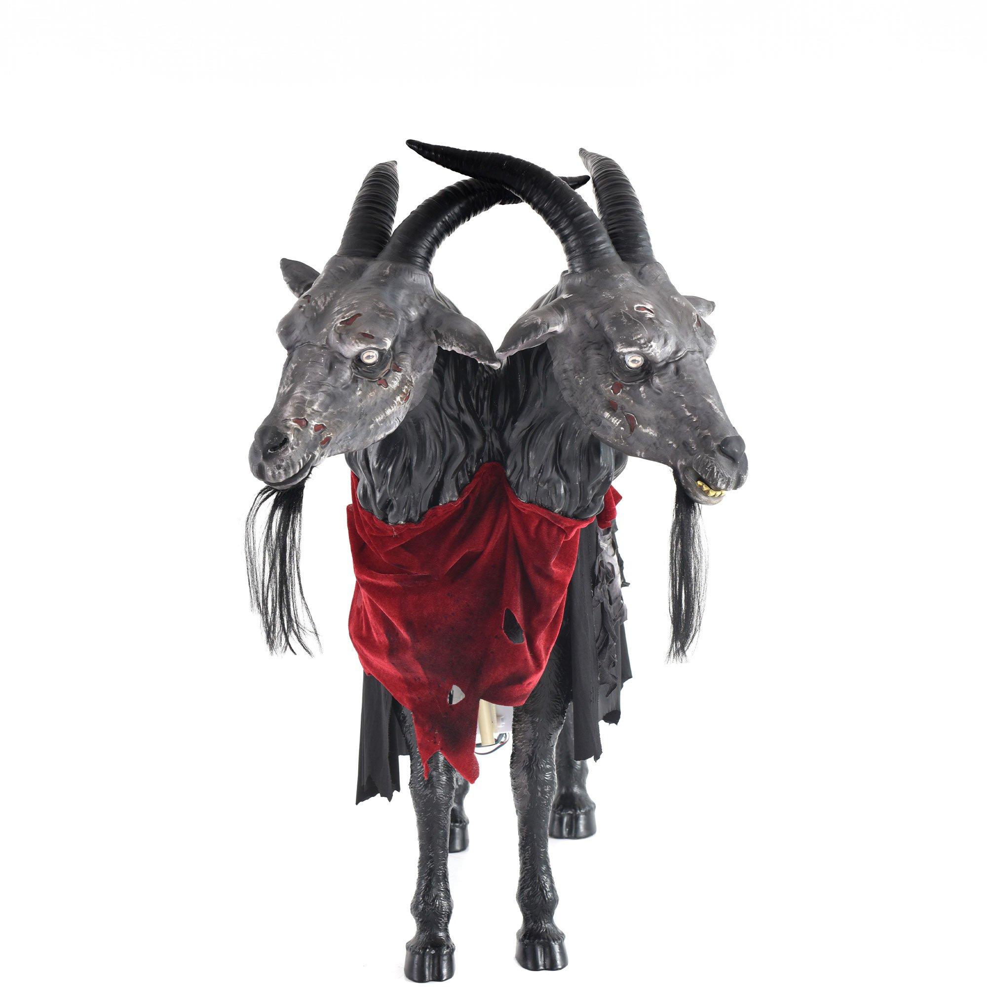 Animatronic Light-Up Contaminated Kid the 2-Headed Goat, 4ft