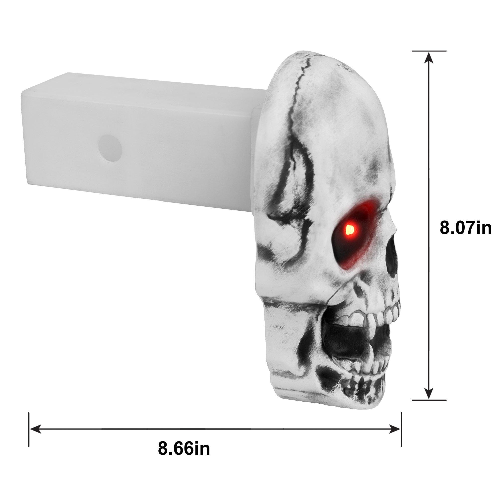 Light-Up LED Skull Trailer Hitch