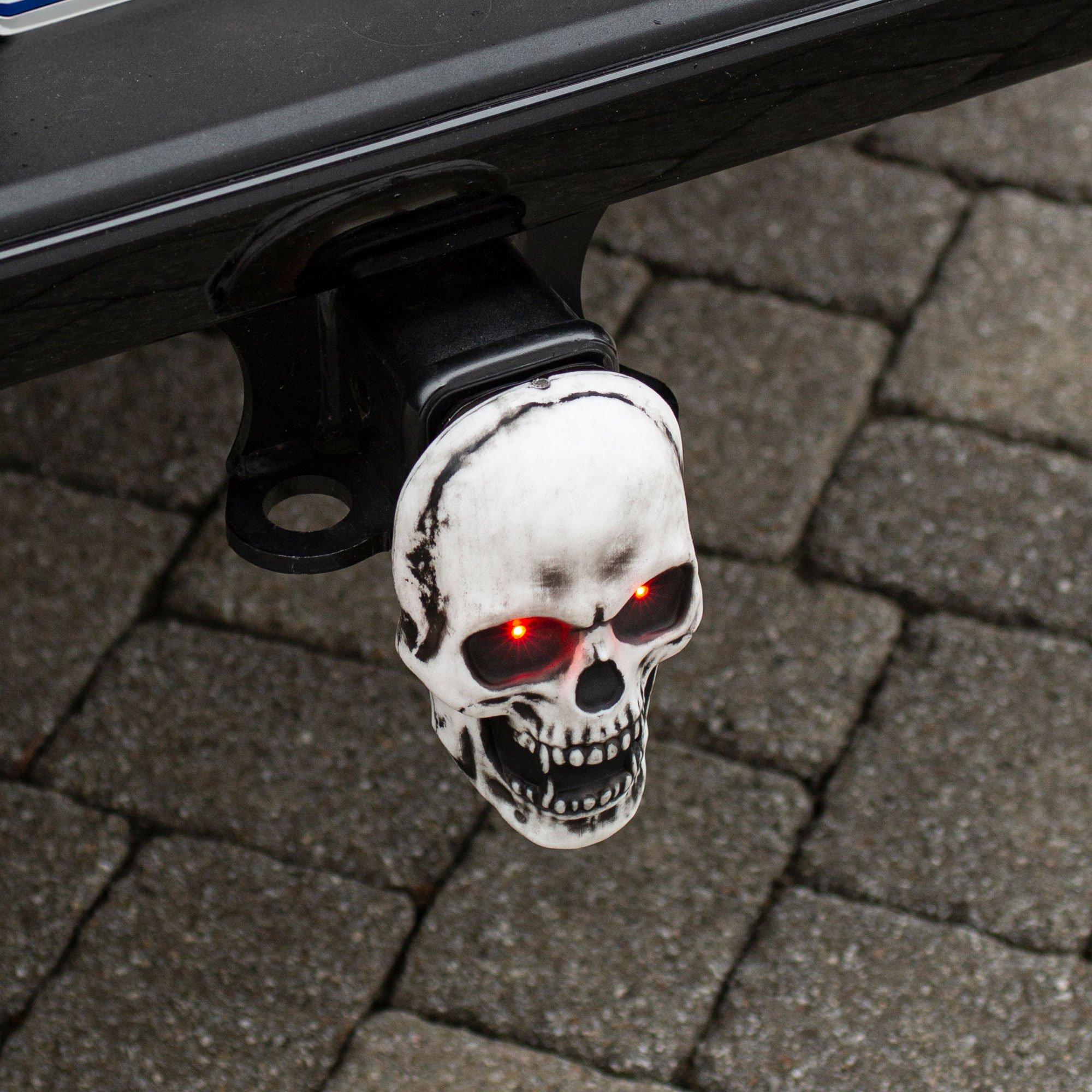 Light-Up LED Skull Trailer Hitch