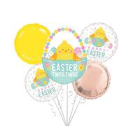 Easter Tweetings Foil Balloon Bouquet, 5pc