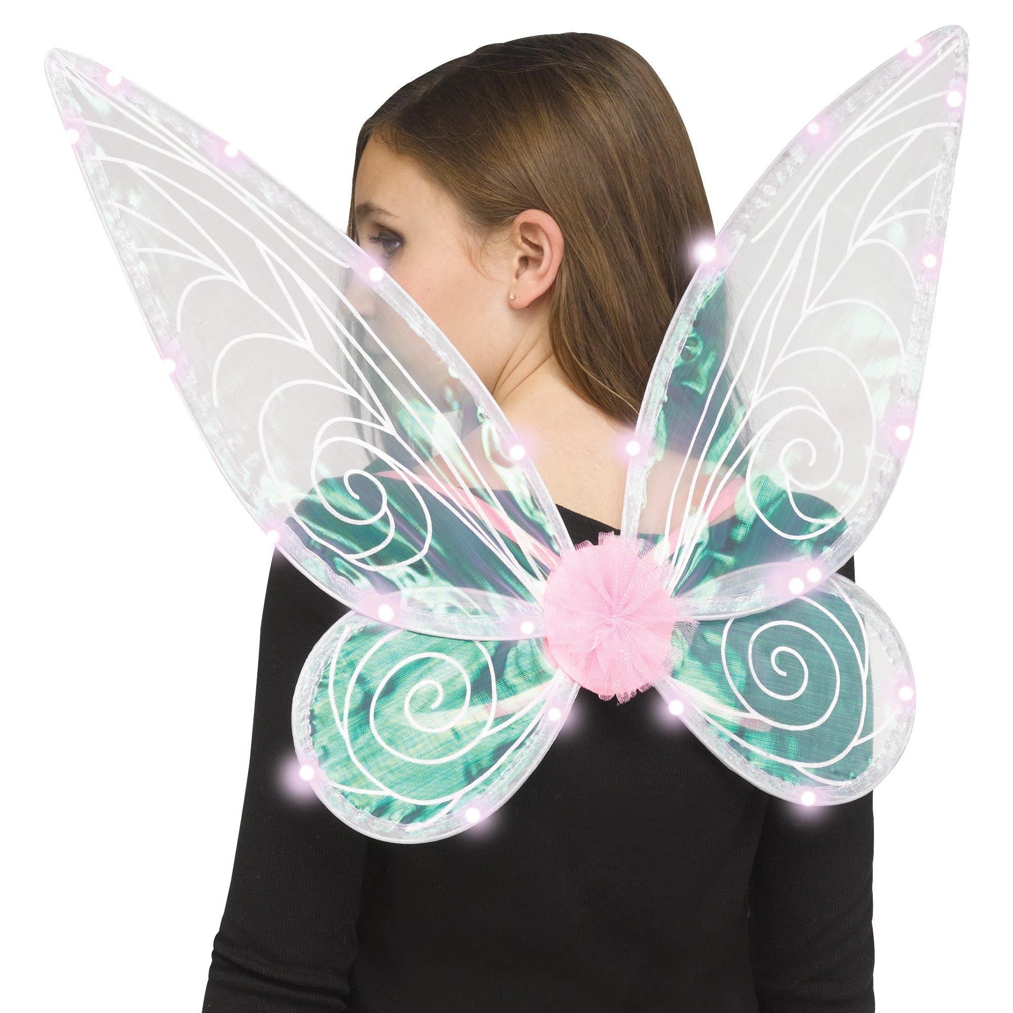 Kids' Light-Up Pink Fairy Wings