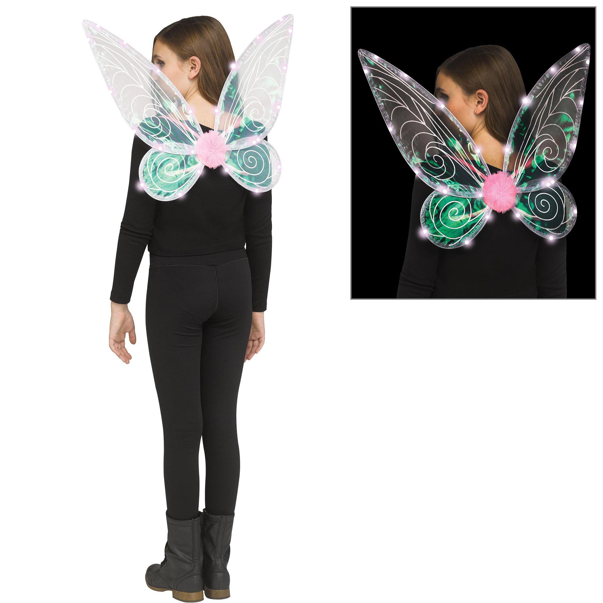 Kids' Light-Up Pink Fairy Wings