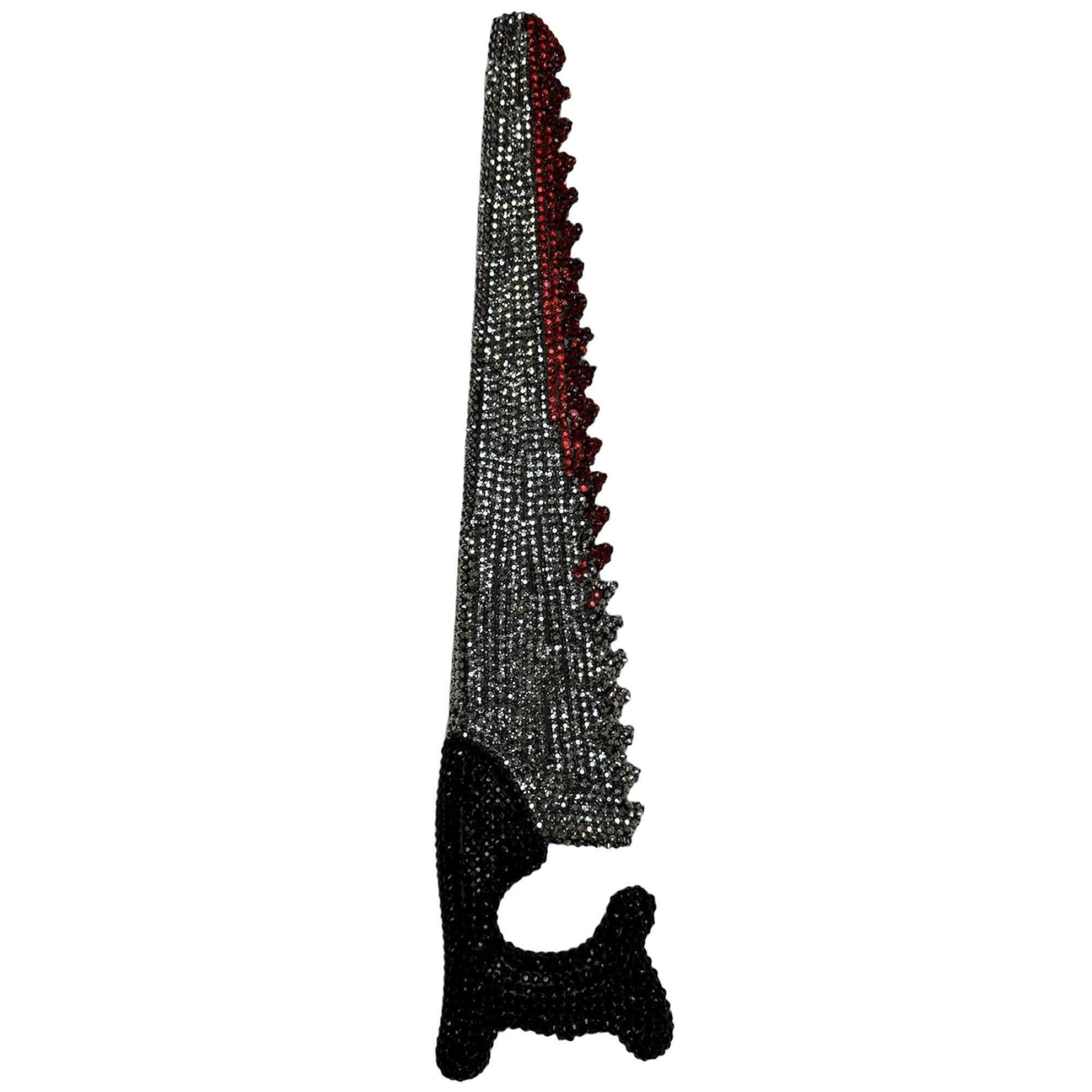 Rhinestone Dripping Blood Saw Prop | Party City