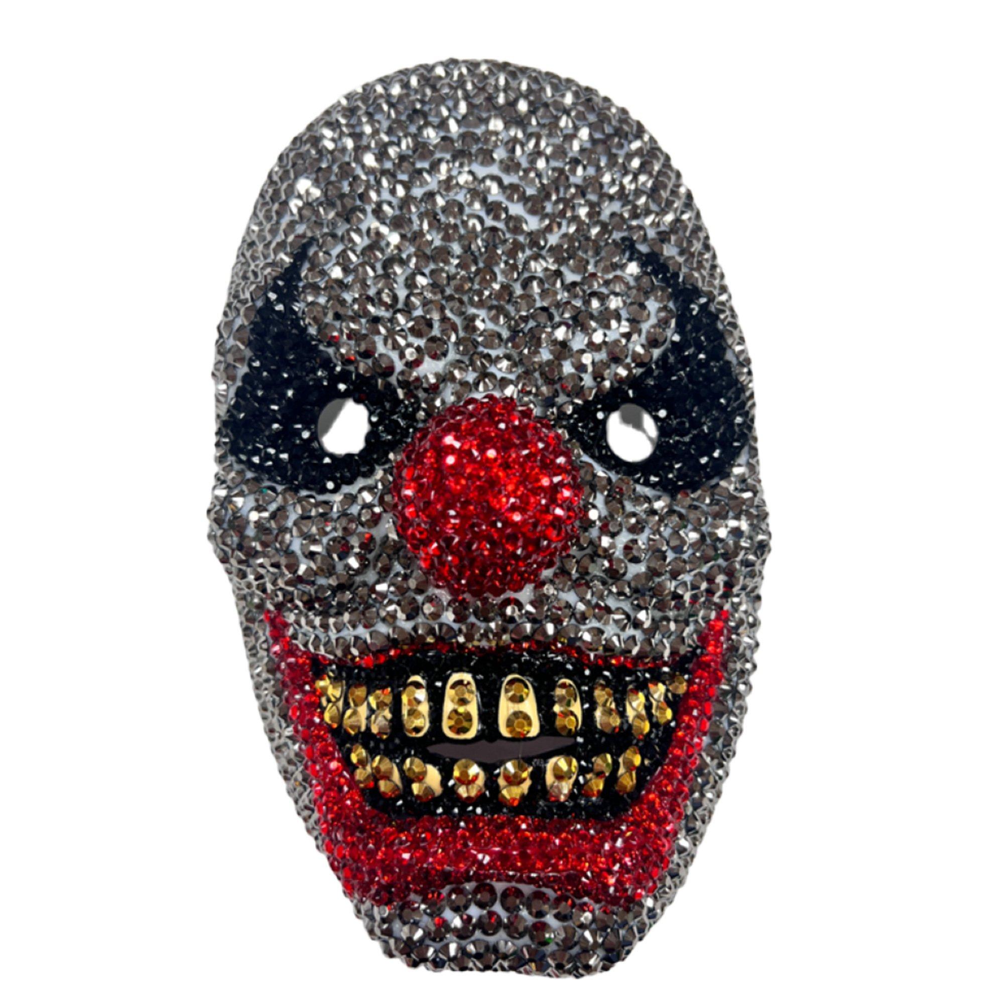 Adult Rhinestone Clown Mask