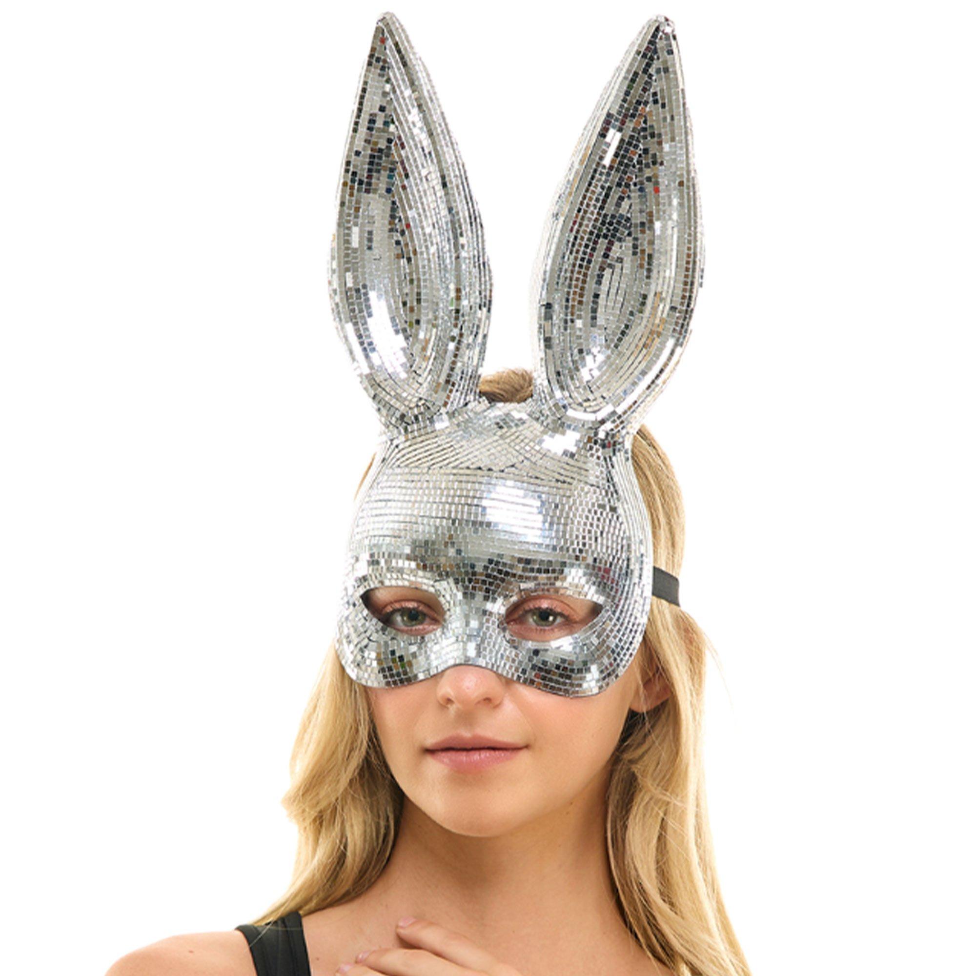 Mirrored Bunny Ears Half Mask